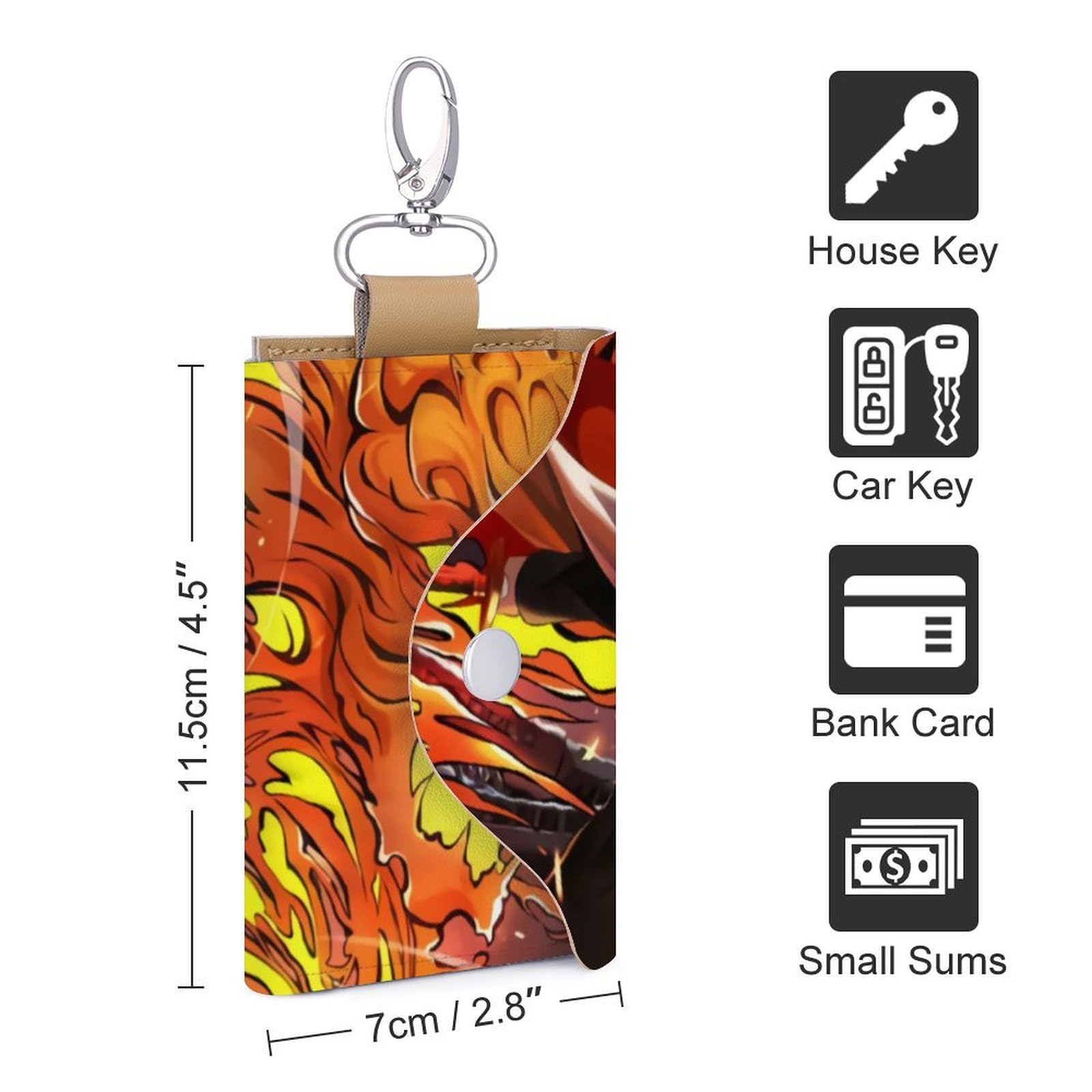 Amazon.co.jp: 鬼滅の刃 炎柱 煉獄杏寿郎 キーケース 6連フック