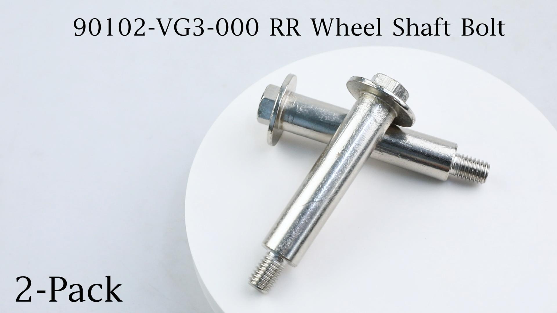 Amazon.com: 2 Pack 90102-VG3-000 RR Wheel Shaft Bolt, 90102VG3000