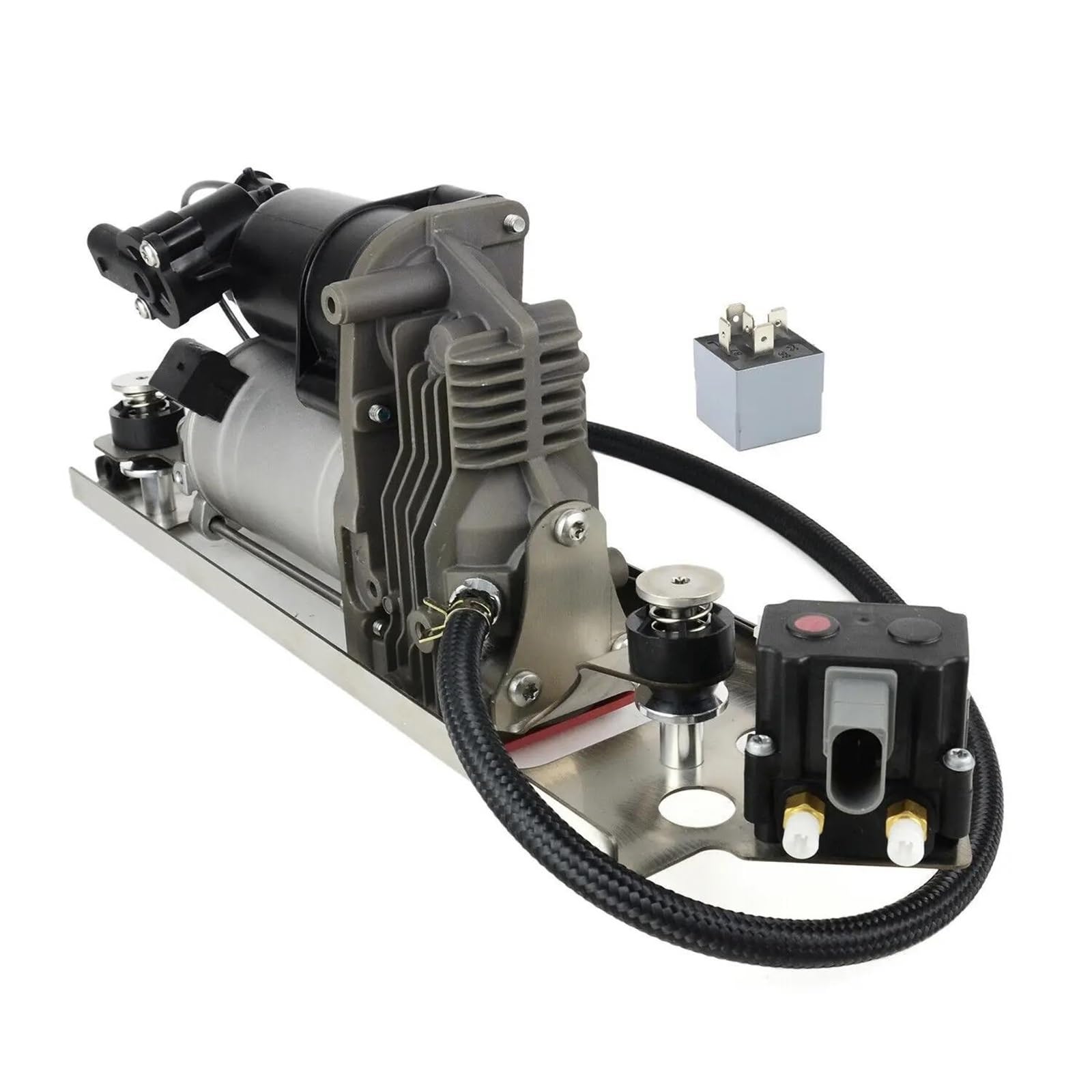 Suspensiones de aire Para E61 2005-conjunto Bomba Compresora Suspensión Neumática Con Soporte Y Bloque De Válvula Solenoide 37106793778 37206792855 Amortiguadores