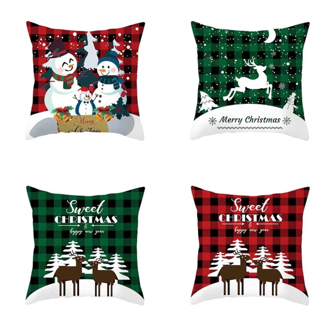 Housse coussin Noël velours 40x40 résout le décor plat de votre canapé terne