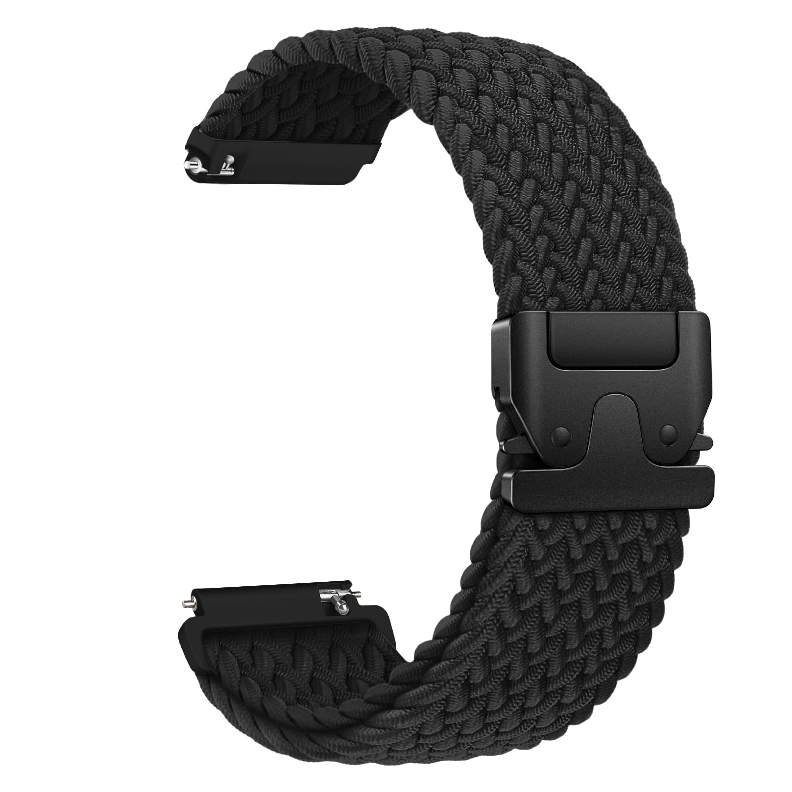 Connectif Ersatzarmband 18mm 20mm 22mm, elastisches Nylon-Uhrenarmband kompatibel mit Samsung Galaxy Watch/Garmin/Fossil/Amazfit – sportliches Stretch-Armband für Damen und Herren
