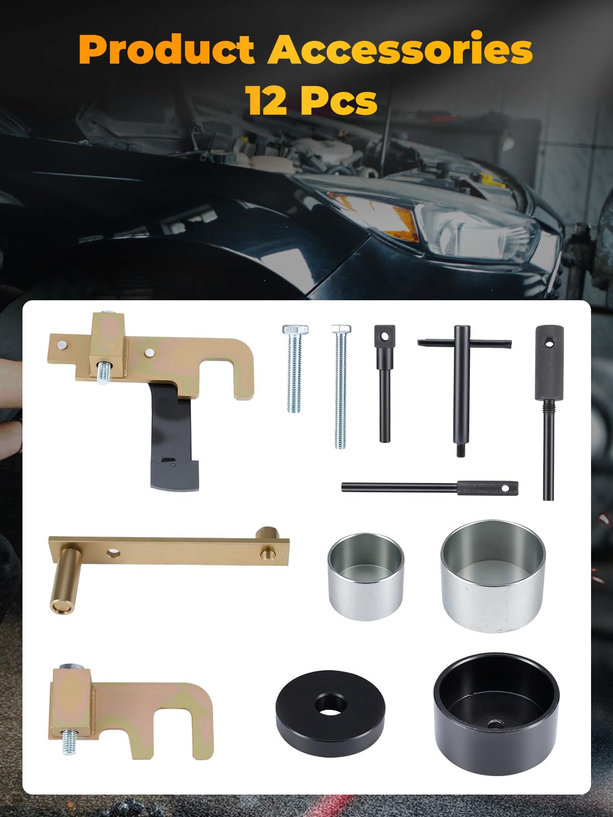 Motor Einstellwerkzeug, Zahnriemen Werkzeug Kompatibel mit Renault, Nissan, Opel Diesel 1,5, 1,9, 2,2, 2,5 DCI