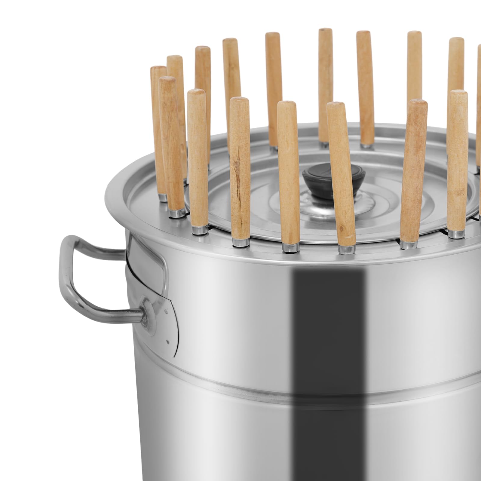 Przenośny bezdymny grill Chal – konstrukcja ze stali nierdzewnej do gotowania wewnątrz i na zewnątrz, idealna na kempingowe grille i spotkania ogrodowe.
