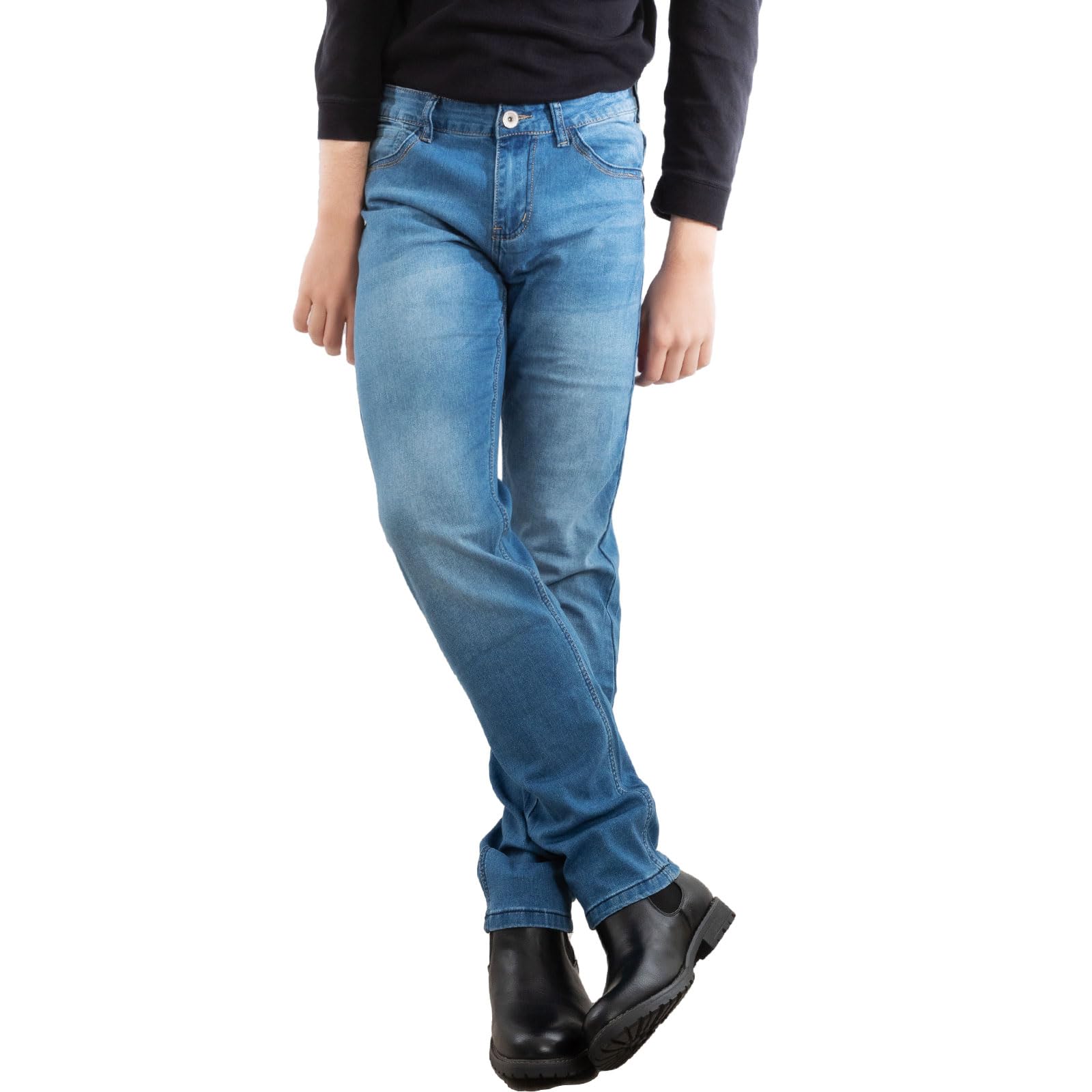 Toocool - Vaqueros de Corte Regular para Hombre, Pantalones Hombres de Algodón, Vaqueros de Cintura Media, Jeans Tejanos Hombre LE-2487