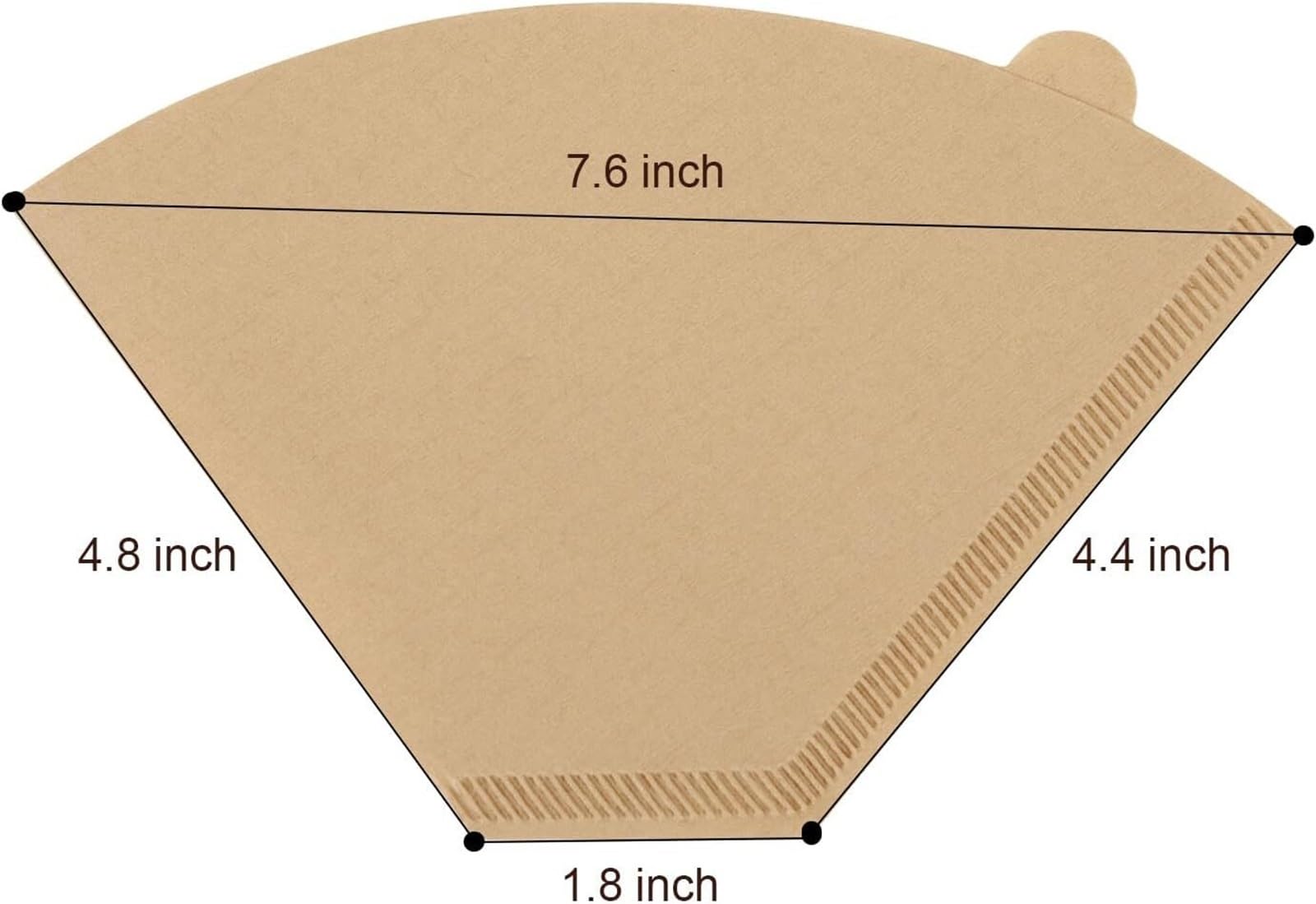 Filtros Café Desechables #4 Cono 8-12 Tazas Para Cafeteras Goteo