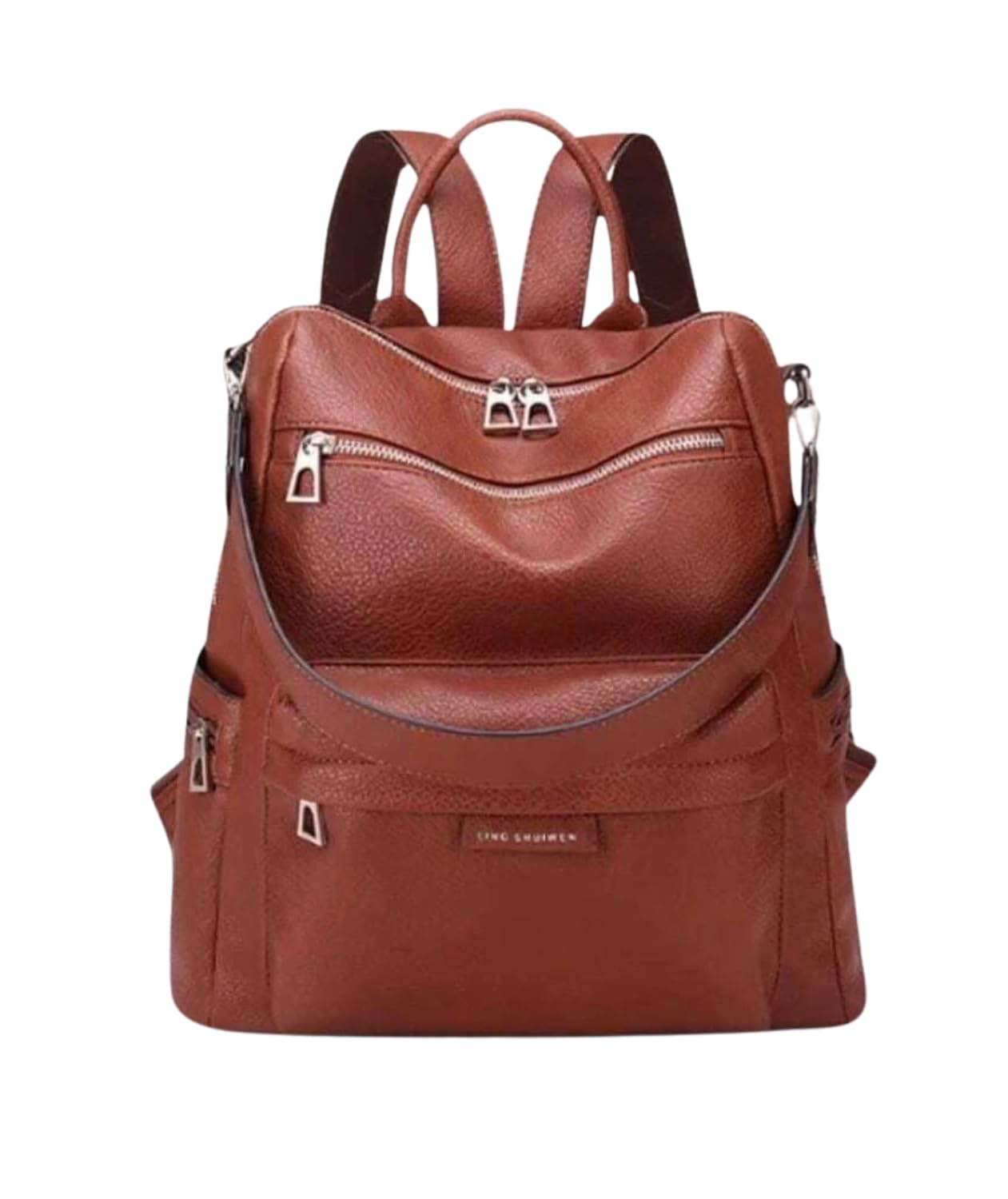 jaisom Stylish Women's Fashion Backpack Purses Multipurpose Design Handbags and Shoulder Bag (AUG_Buzz. Heavy Tan_BZ)-picture-33