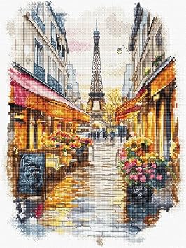 Wizardi Counted Cross Stitch Kit - Paris L9929 Letistitch
