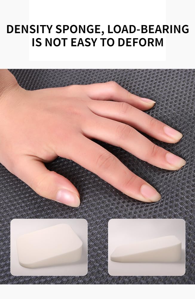BluevI Coussin Rehausseur Siège Voiture Respirant 4 Saisons – Beige – Antidérapant Confort Conducteur Adulte