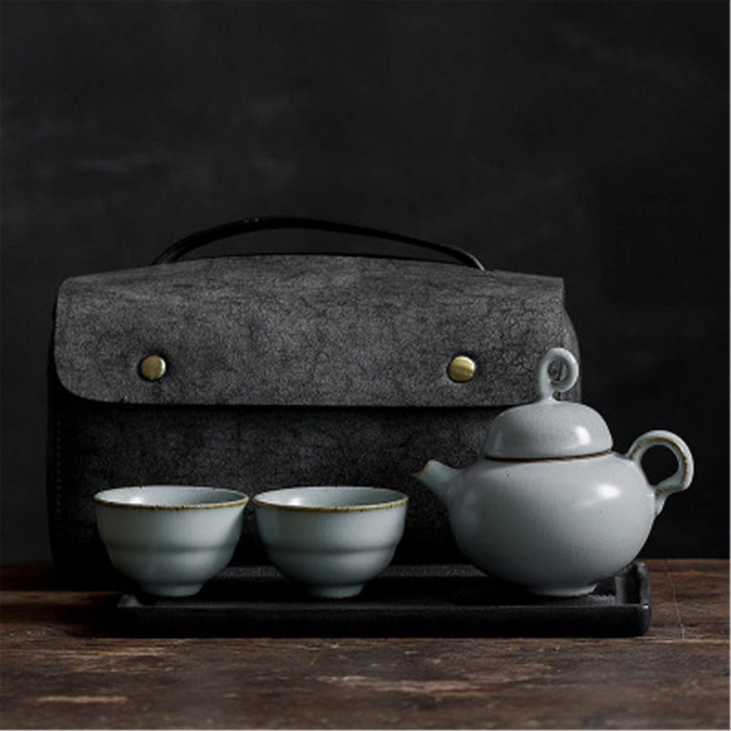 湯呑みセット 短いハイキングティーのための屋外のカンフーセラミック