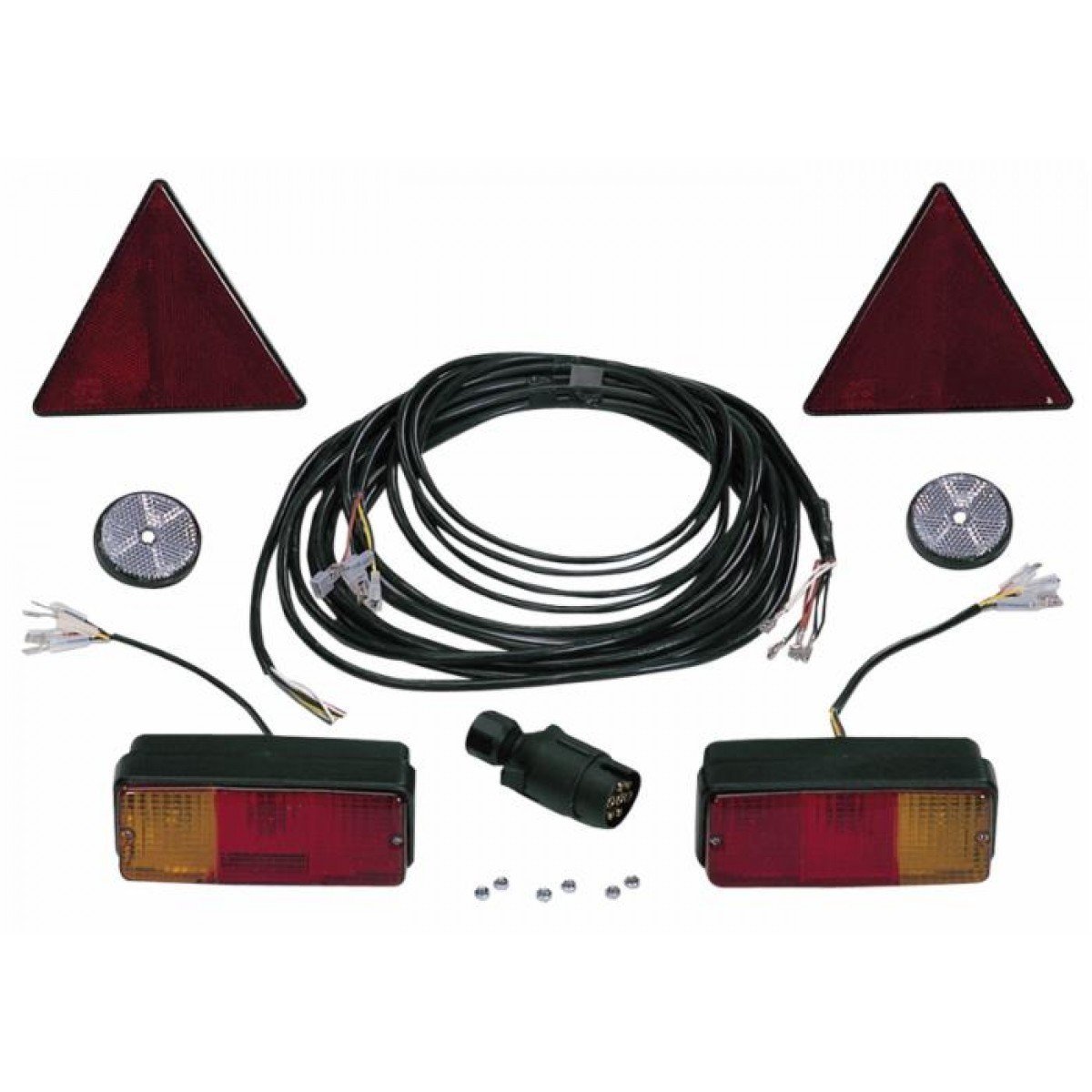 Kit Fanali Rimorchio 12V Ama con Cavo 7m e Lampadine