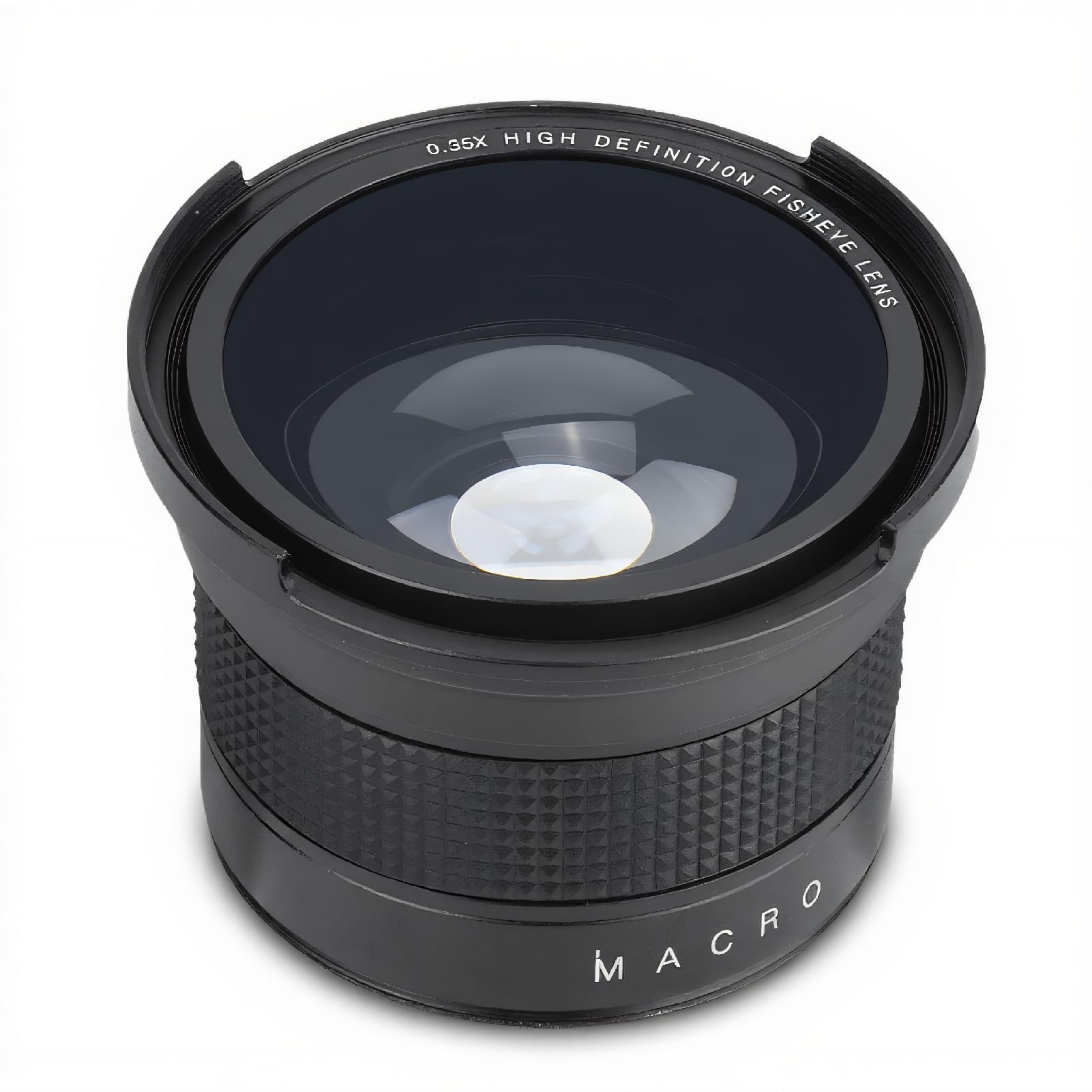 Obiettivo Grandangolare da 58 Mm 0,35X per Fotocamera Reflex DSLR Nero, Obiettivo Fisheye Compatibile con Obiettivi da 58 Mm, Obiettivo Fisheye da 58 Mm per la Maggior Parte delle Fotocamere Reflex e