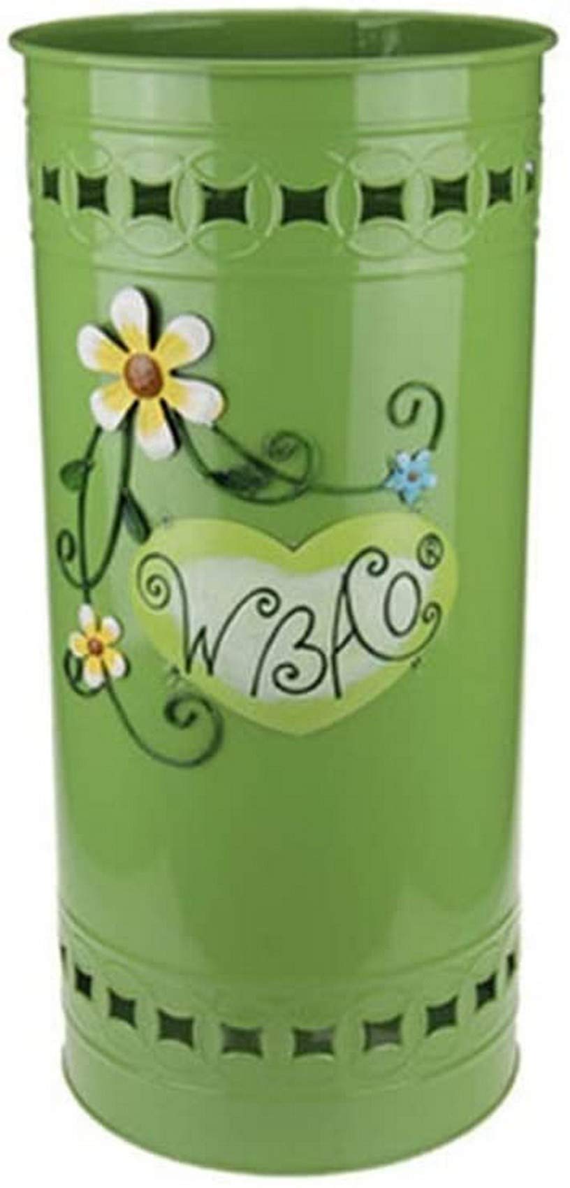 Porte-parapluies haut de gamme en fer circulaire vert pour intérieur chic