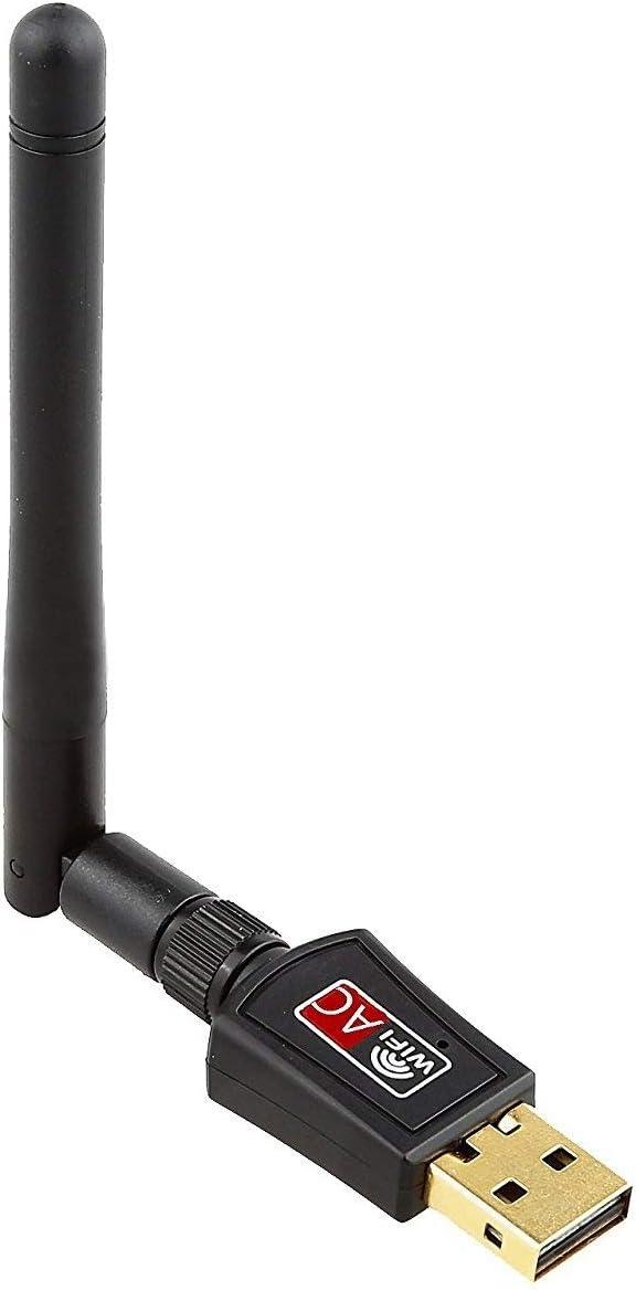 HYCKee Wifi Adapter 600Mbps USB Dongle 802.11ac Dual Band 2.4G/5G Wireless Network Adapter USB Wi-Fi Dongle Adapter with 2dBi Antenna Support Windows XP,Win 7,Win 8.1, Win 10,Mac OS X 10.6-10.11