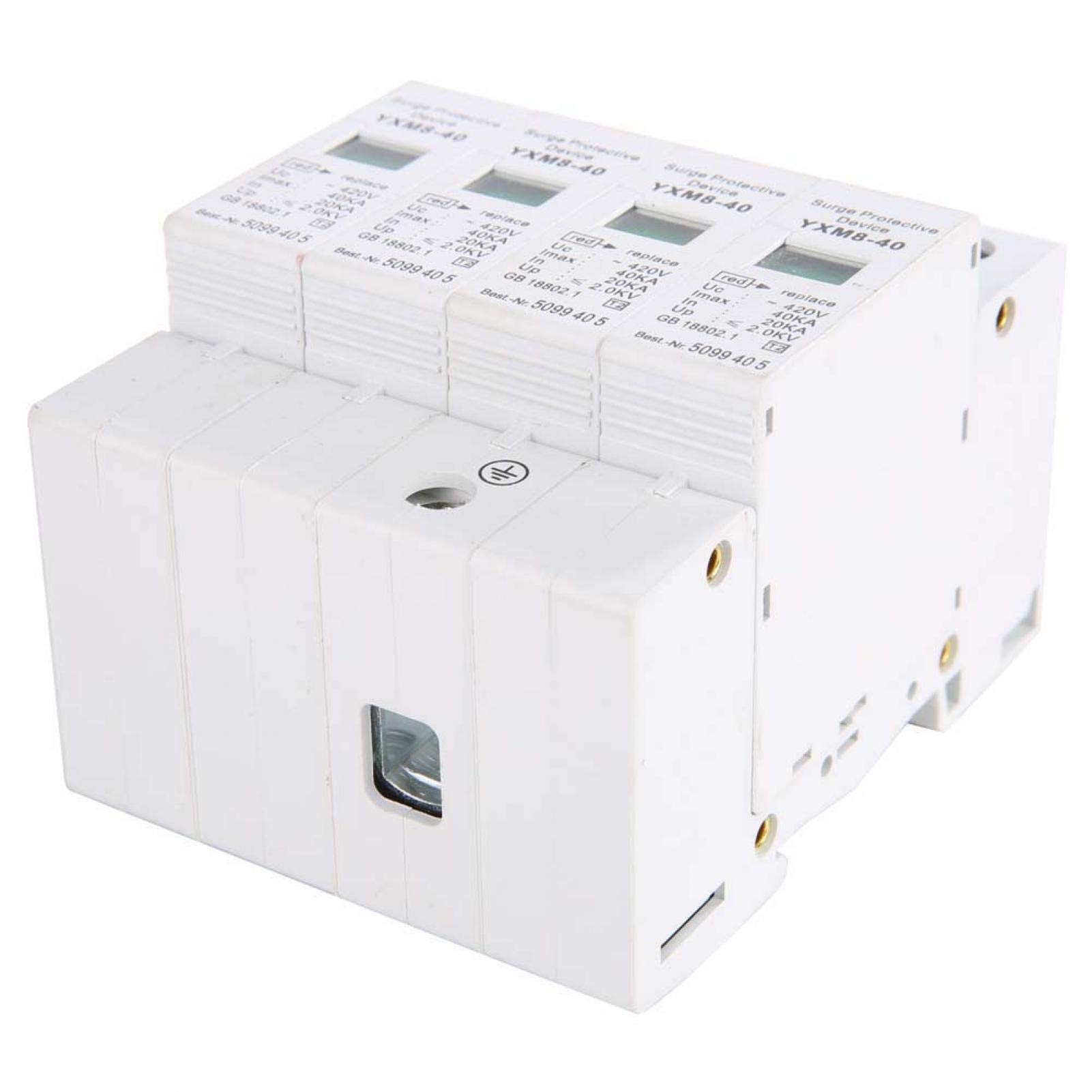 Protezione contro le sovratensioni della Casa Scaricatore 4P 40KA DIN Rail AC Dispositivo di Scaricatore a Bassa Tensione per la Protezione Tonnono