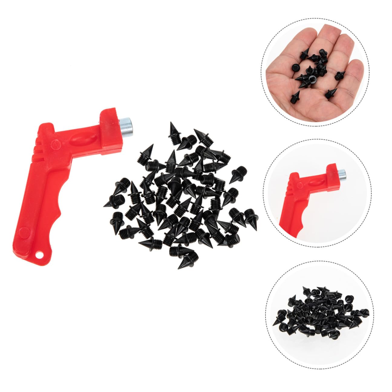 BESPORTBLE 5sets Chiodi Per Scarpe Da Corsa Chiodi Carbonio Strumento Di Installazione Antiscivolo Per Allenamenti Su Pista e Sport All Aperto
