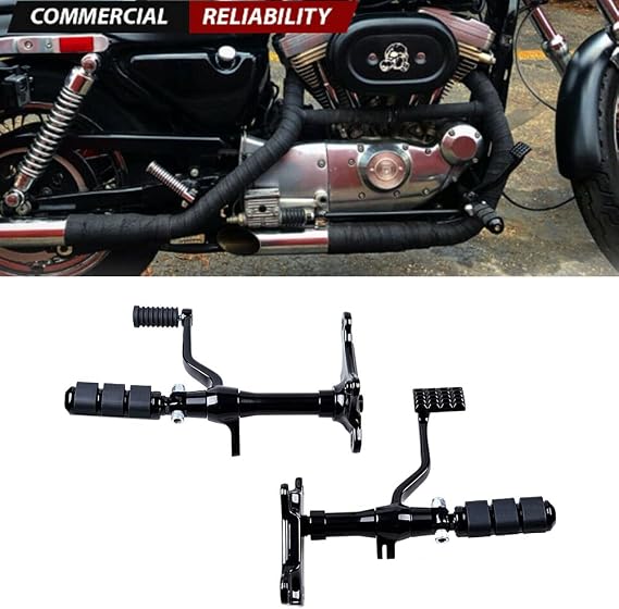 Astra Depot Black Forward Controls Kit for Harley Sportster XL 883 1200