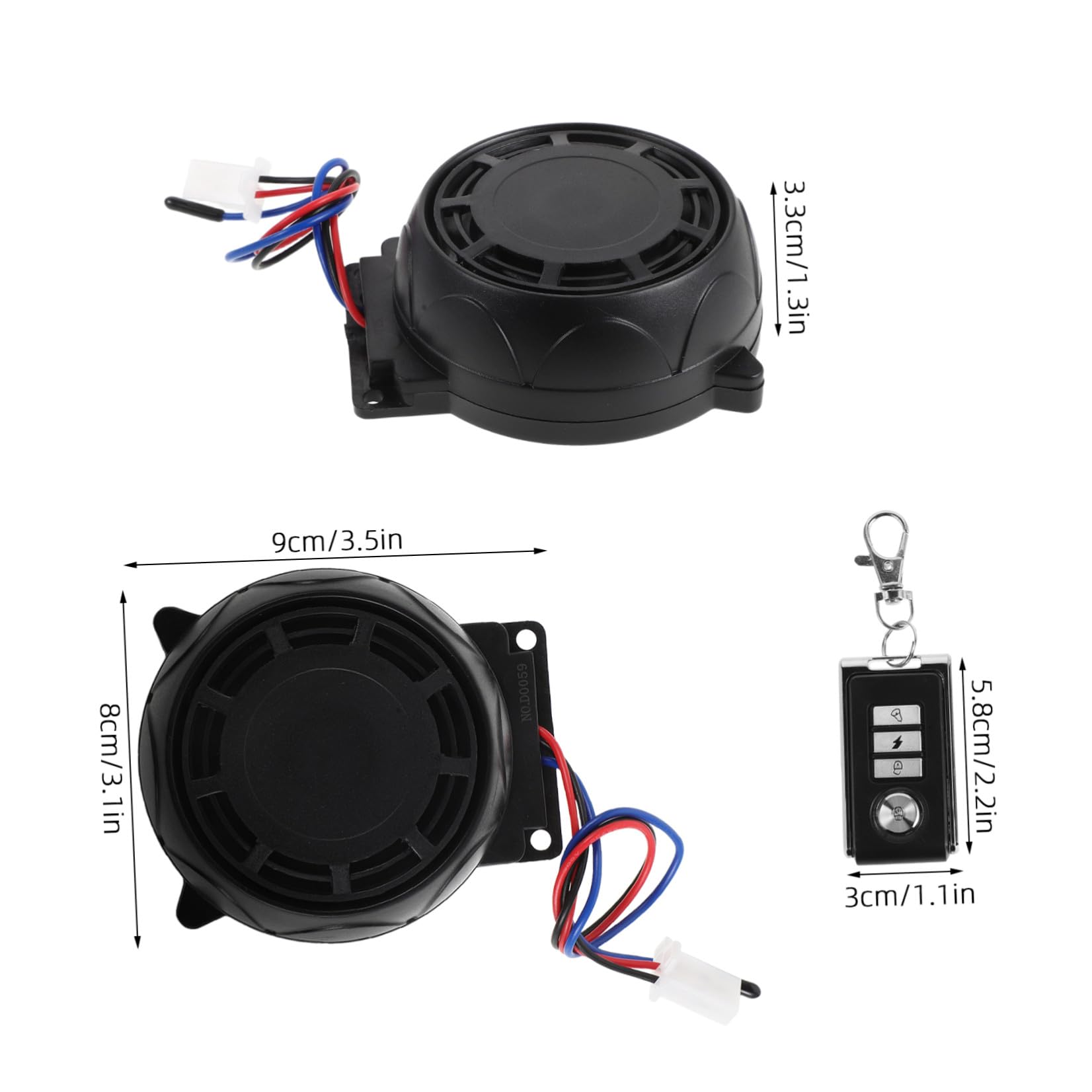 NUOBESTY Antifurto Dispositivo di Sicurezza con Allarme Integrato Forma di Disco per Moto Telecomando in Metallo Completo e Facile da Usare