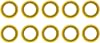 10 x 26-830749 Gearcase Oil Drain Plug Gaskets Screw Washers, Lower Unit Seals for Mercury 115FS 150 EFI 4-Stroke and Mariner Outboard Engines and MerCruiser Star Drives Accessories