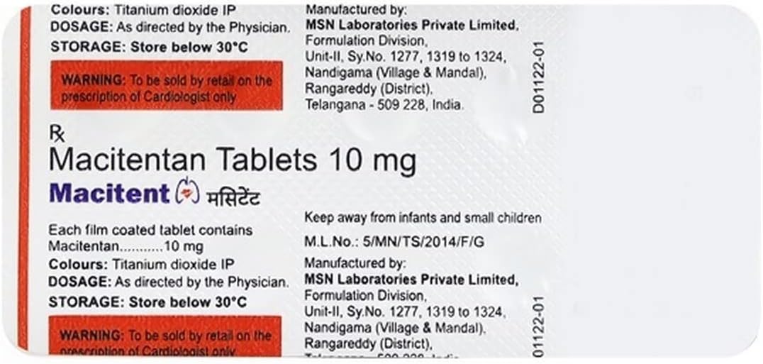 Macitent 10mg - Strip of 10 Tablets