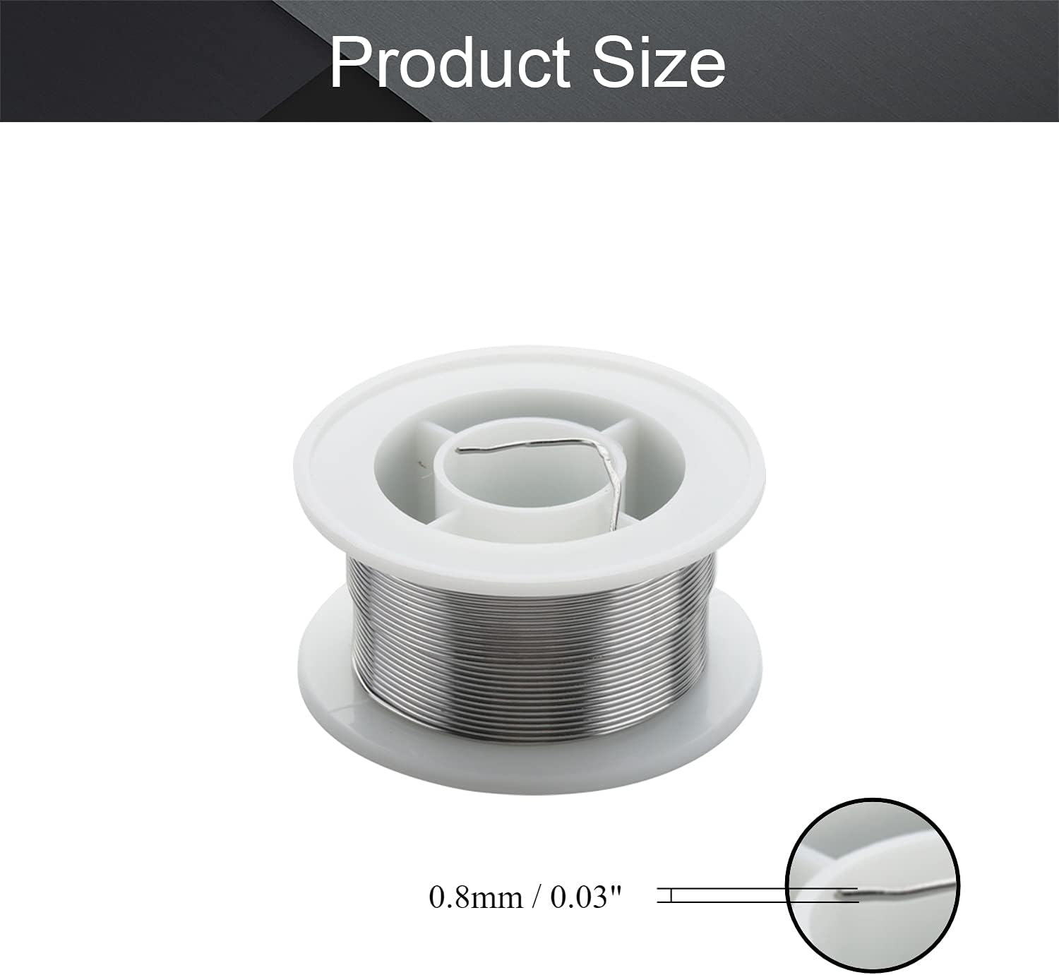 Utoolmart Solder Wire 0.8mm 50g with Rosin Core for Electrical Soldering 3 Pcs