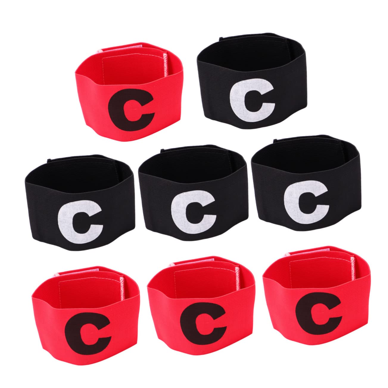 POPETPOP Fascia Da Braccio Fascia Da Accessori Fasce Di Calcio Maniche Braccio Captain Arm Bands Fascia Da Calcio Bande Di Capitani Di Calcio Black