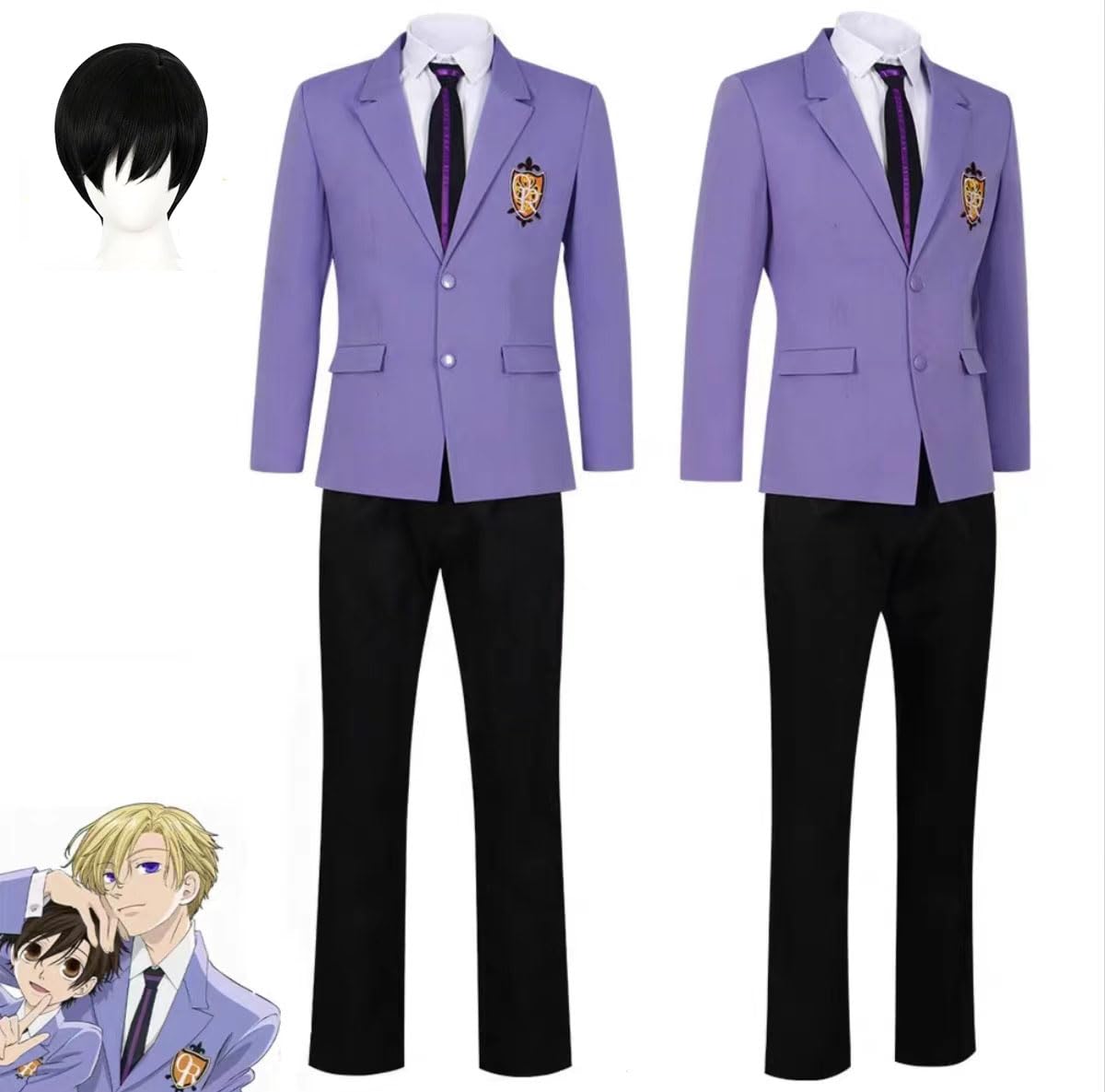 Amazon.co.jp: 桜蘭高校ホスト部 コスプレ衣装 ウィッグ付き