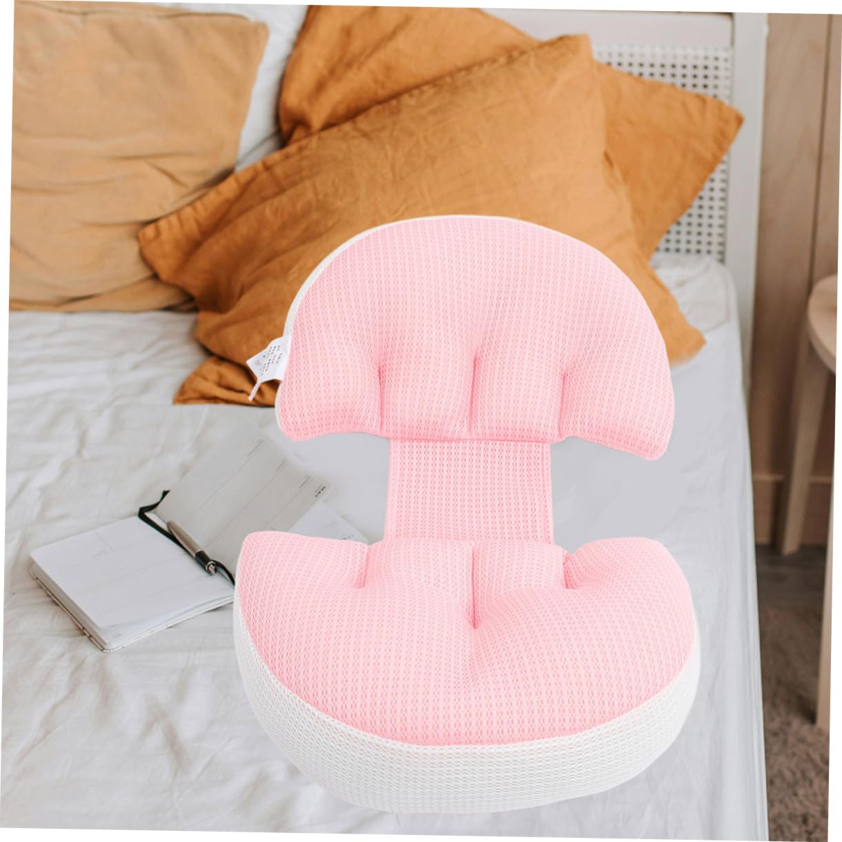 Toyvian Almohada de Embarazo para Dormir de Lado, 2 Sets Rosa