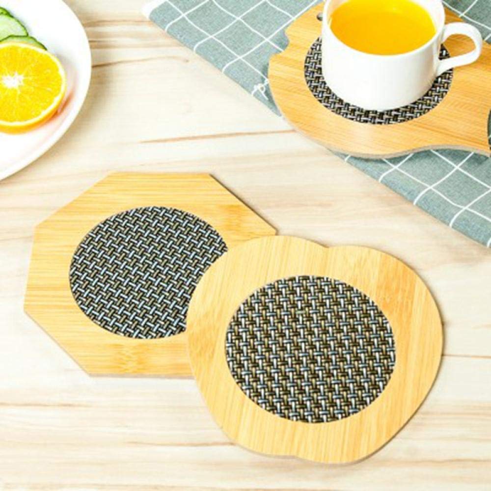 Lklnkvl Anise (3 Pieces) Placemats, Pads Creative Table Mats Coasters Insulation Bowl Casserole Plate Mats-Round(Anise (3 Pieces))