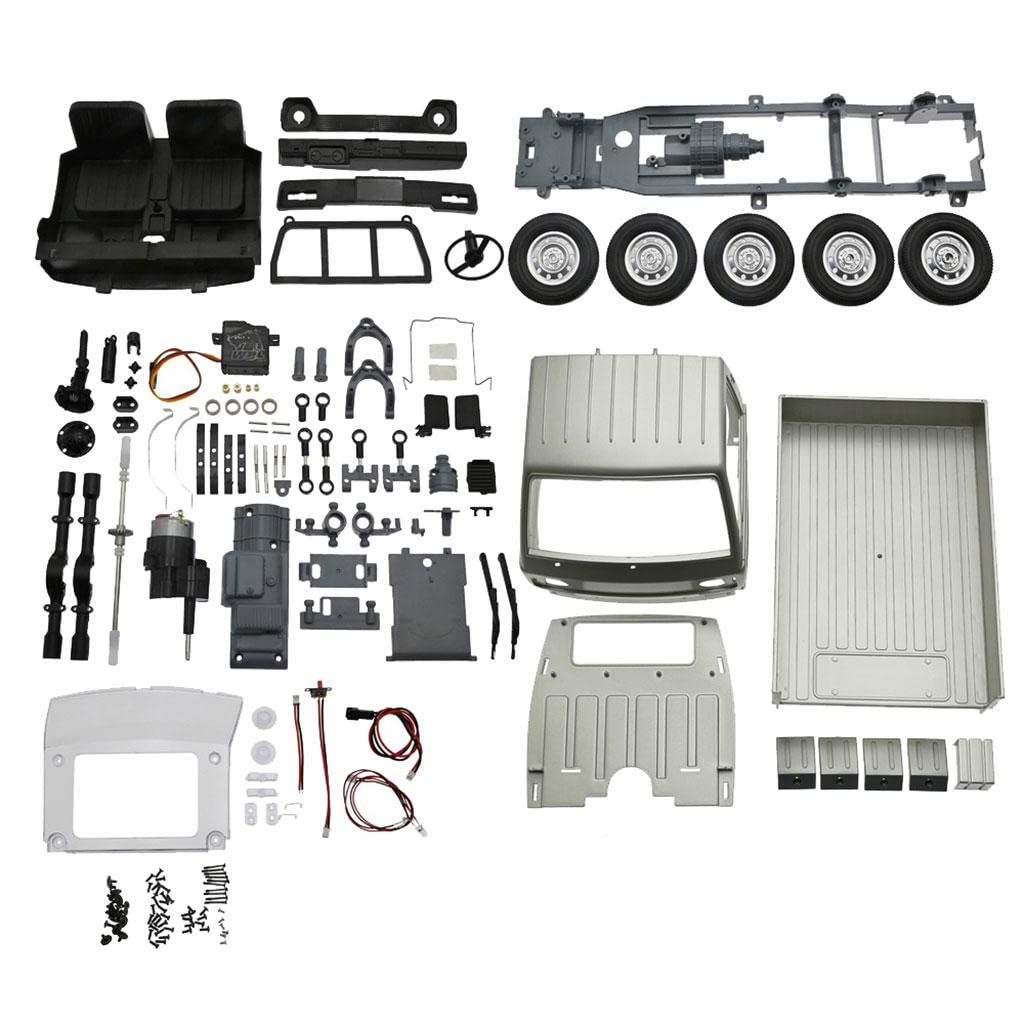 UJEAVETTE® Wpl D12 Rc Truck Kits High Speed Climbing Car 1:10 Scale for Birthday Gifts Silver