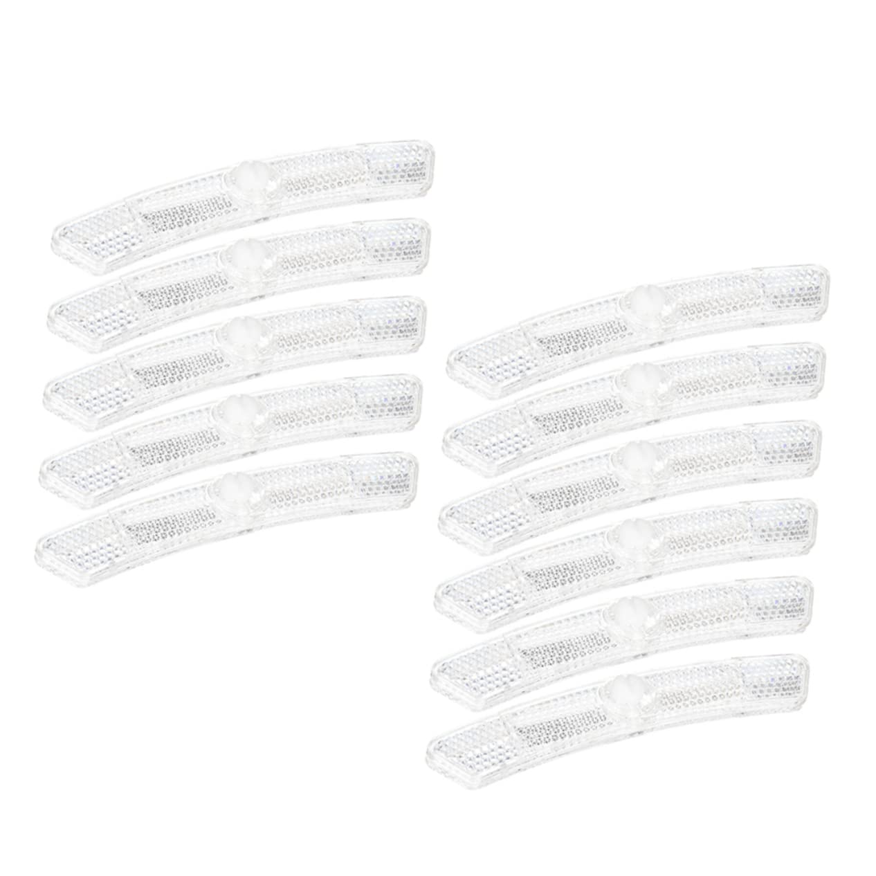 Milisten 10Pcs Bicycle Reflectors Durable Lightweight and Easy to Install Reflective Warning Markers for Mountain Bike Safety for Night Riding and Visibility