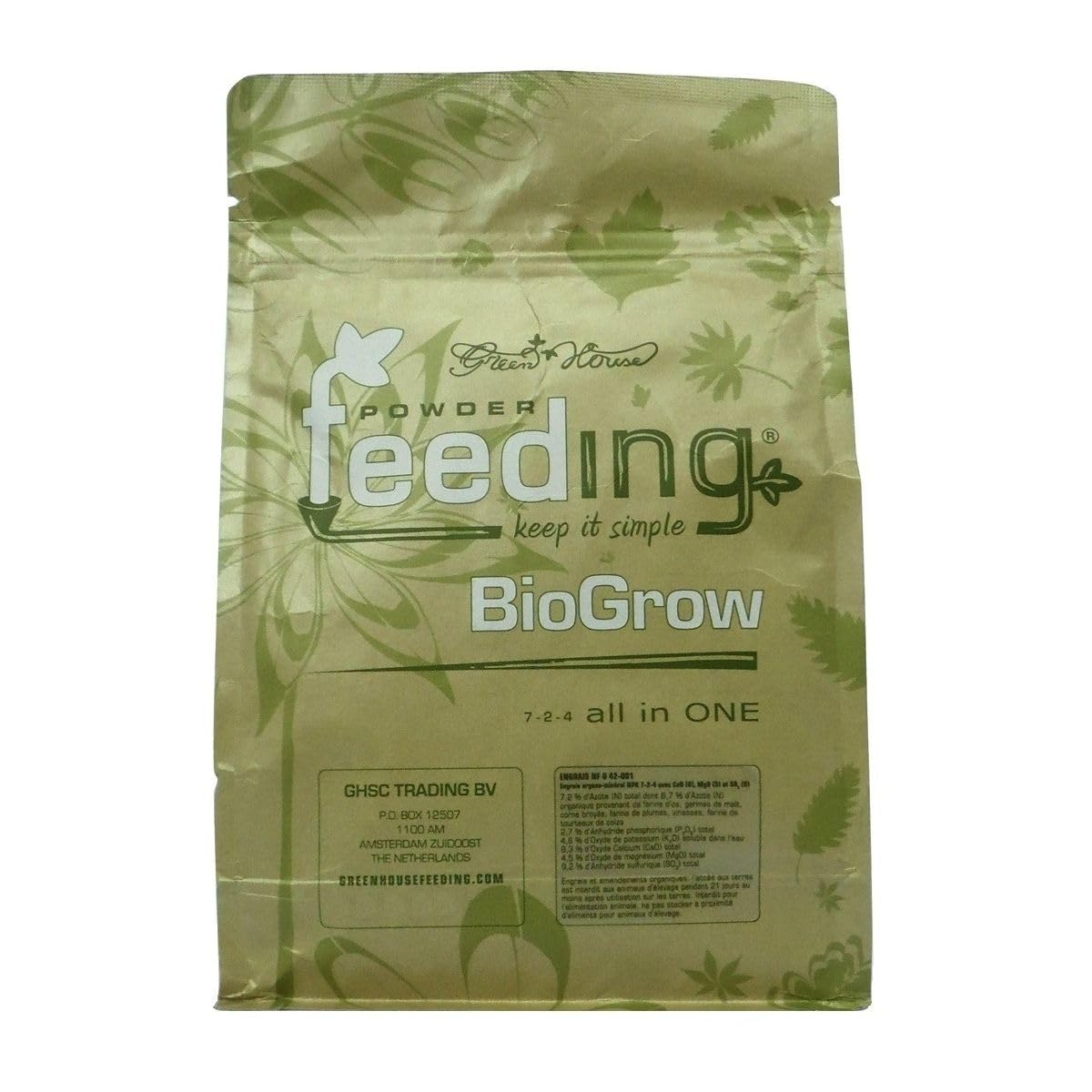 Green House Bio-Dünger, 2,5 kg, Powder Feeding