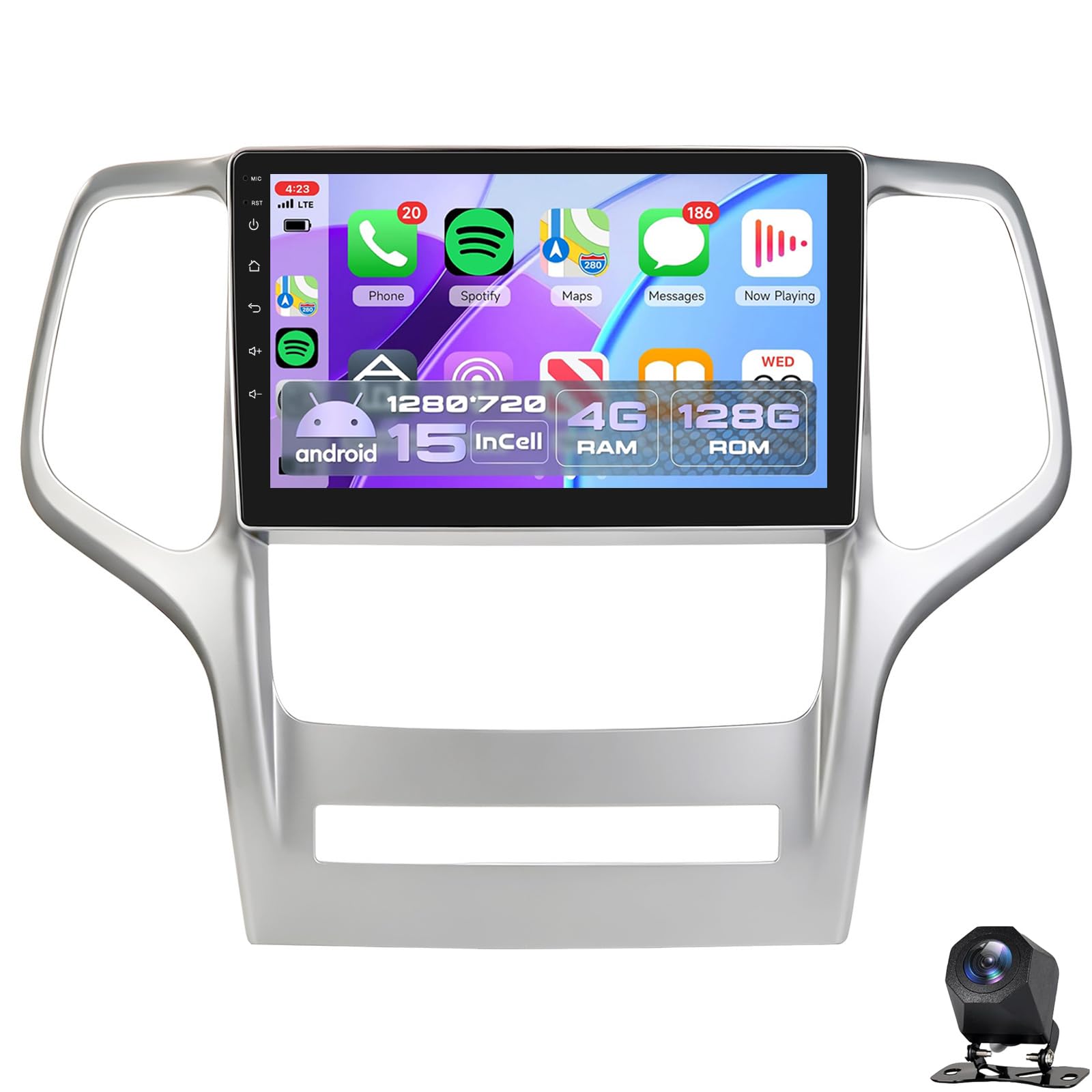 Autoradio Android pour Jeep Grand Cherokee 10-13 Écran 9 Pouces GPS