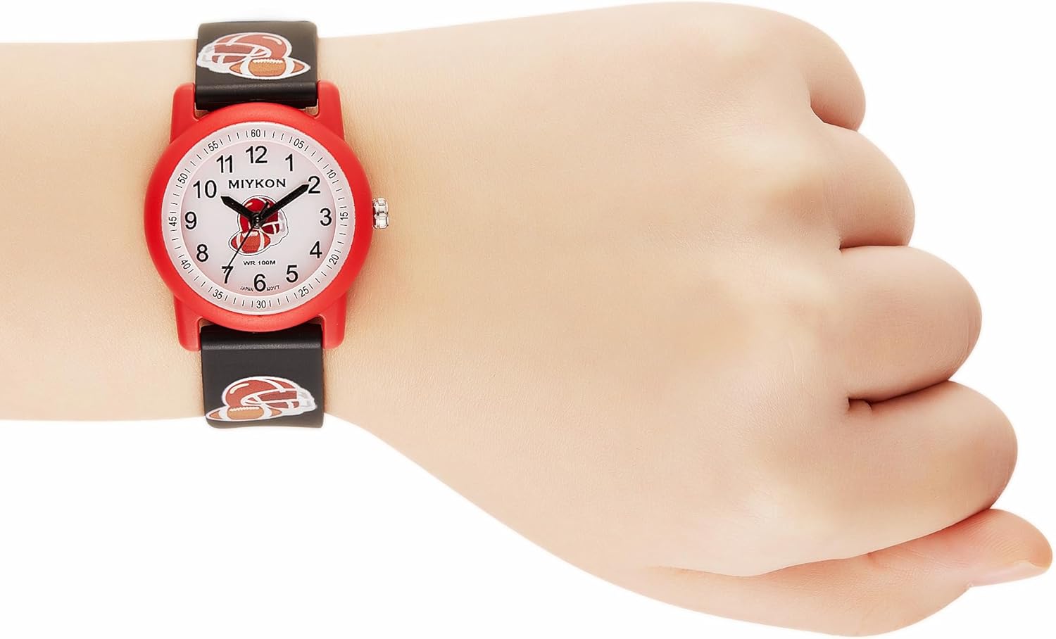 Miykon Kids Watches for Boys and Girls - Educational Time-Telling Gift for Kids Aged 3-15, Toddlers, Preschoolers, and School-Aged Children - Easy to Read Analog Watch, Soft Resin Band, Japanese Quartz, 100M Water Resistant
