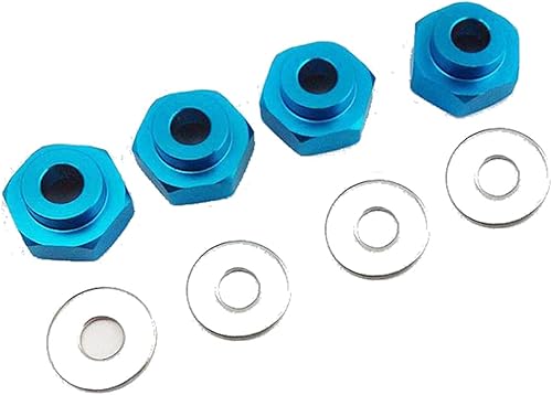 Miniatura 7 de ShareGoo - Adaptador hexagonal de metal de 0.472 in a 0.669 in compatible con neumáticos Tamiya Axial RC4WD Traxxas HPI Himoto HSP Losi Kyosho RC