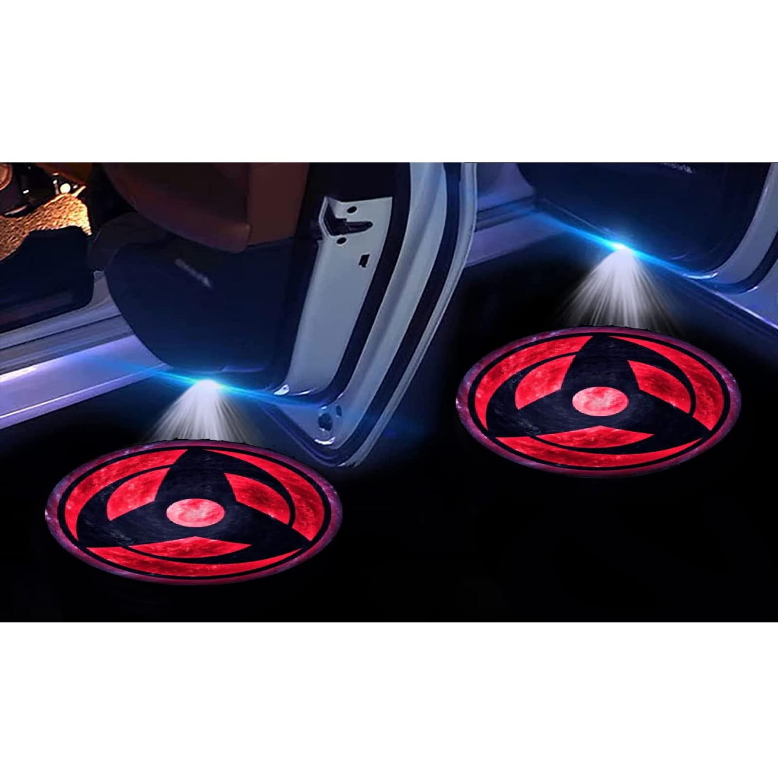 Car Door Lights Logo Lights 2PCS Car Door Shadow Lights Anime for Sharingan Mangikiu Shalingan