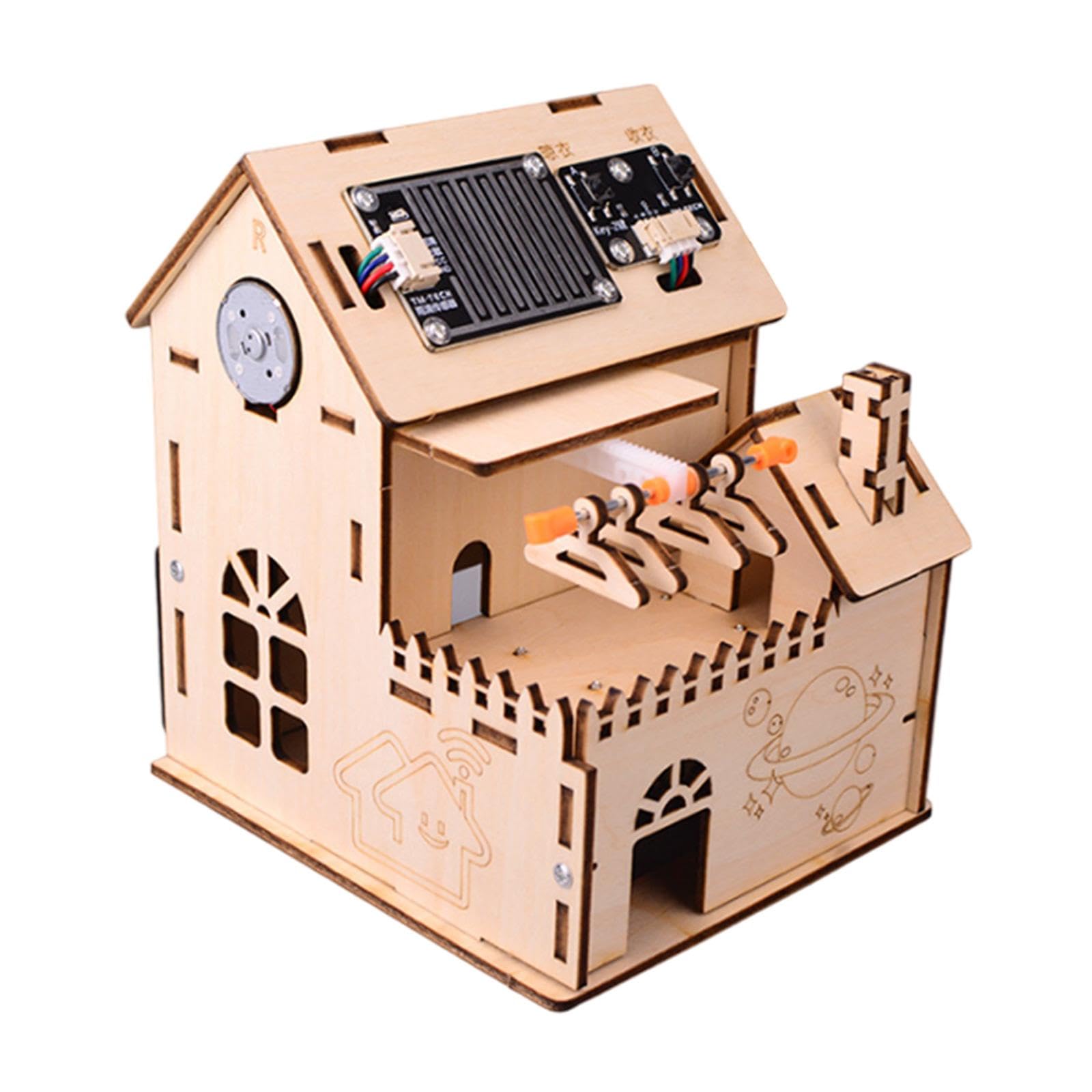Kit Electrónico DIY para El Hogar con Tendedero Inteligente, Fácil de Ensamblar, Ideal como Material Didáctico para Niños Y Niñas en Edad Escolar a Pa
