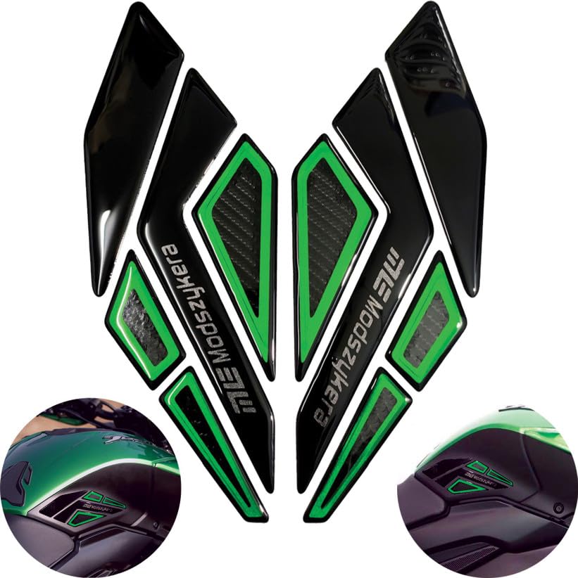 Image of Dominar Side Tankpad for Dominar 250, 400 Green (Green)