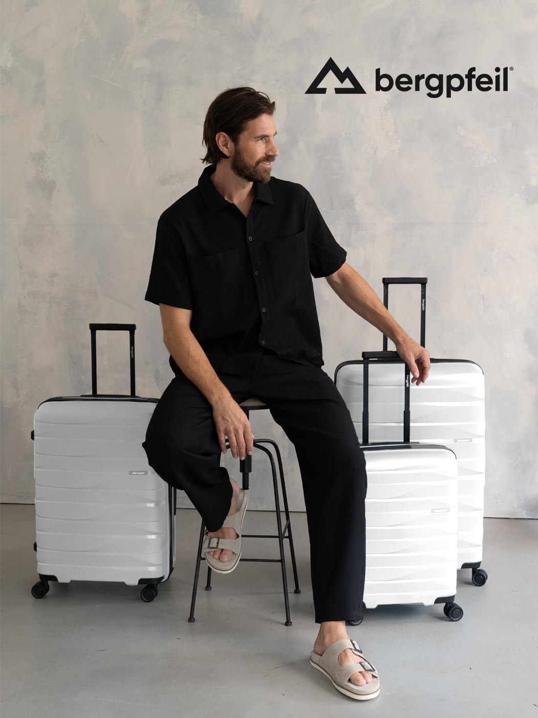 Artykuł podstawowy Travel, Ice White Metallic, Set, Zestaw walizek z twardą obudową, 3-częściowy