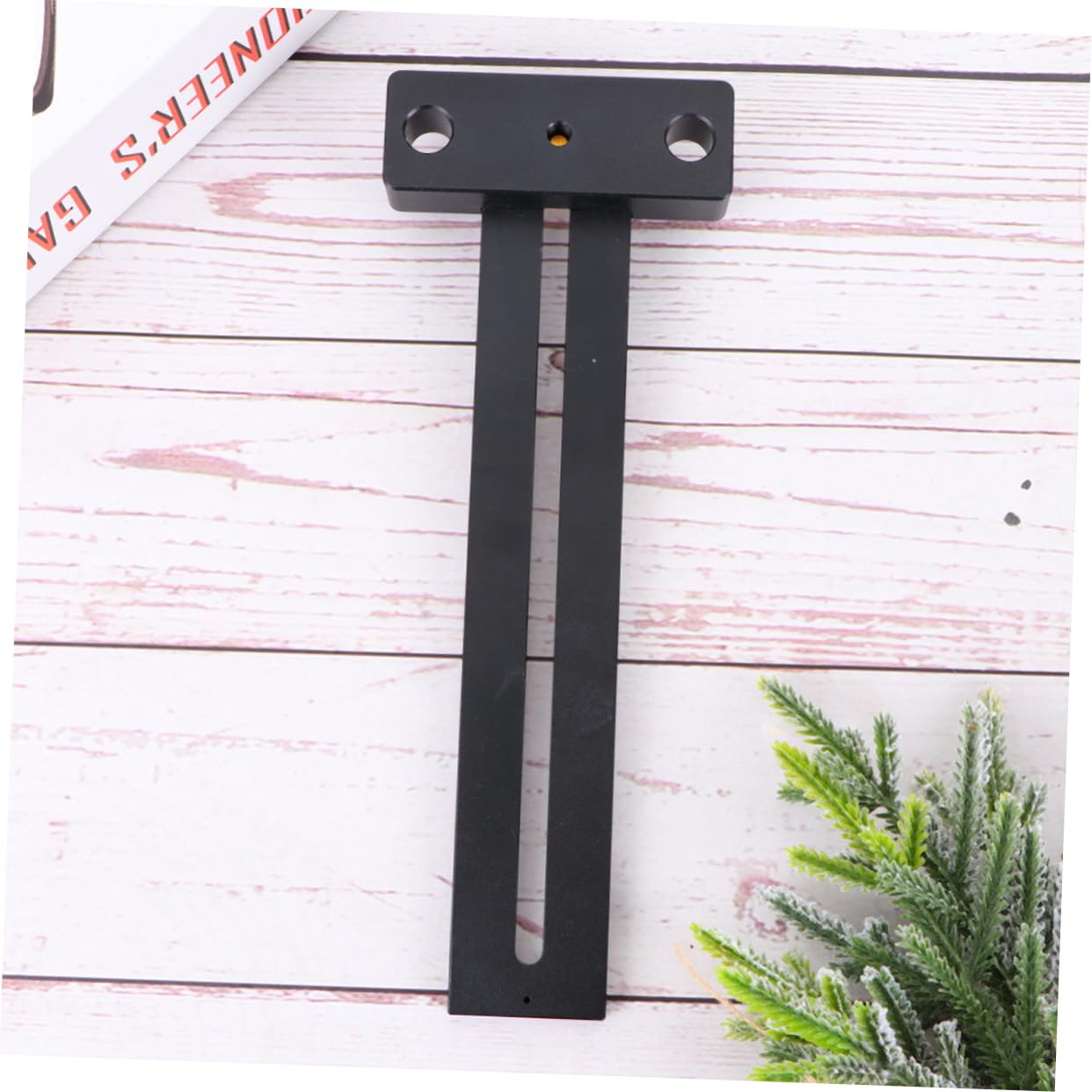 LIFKOME Lochlineal mit Messing Anschlag T-förmiges Aluminiumlegierung Präzises Markierungswerkzeug Einfach zu Bedienen für Holzbearbeitung Holzhandwerk Werkzeug