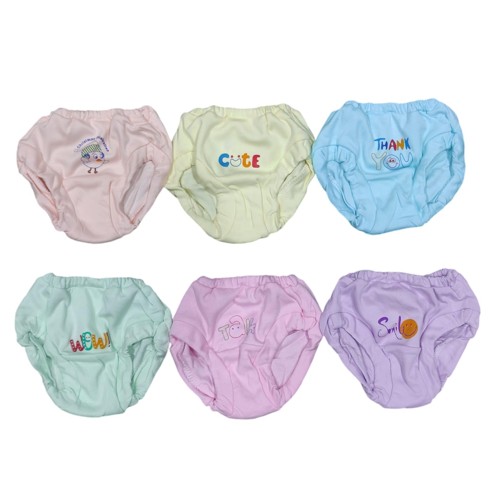 Baby Girls' Cotton Training Pants, Pack of 3,6 and 12Pastel Colours with Cute Designs (in, Age, 2 Years, 3 Years, Regular, 6, Light Multicolour) - Image 7 thumbnail