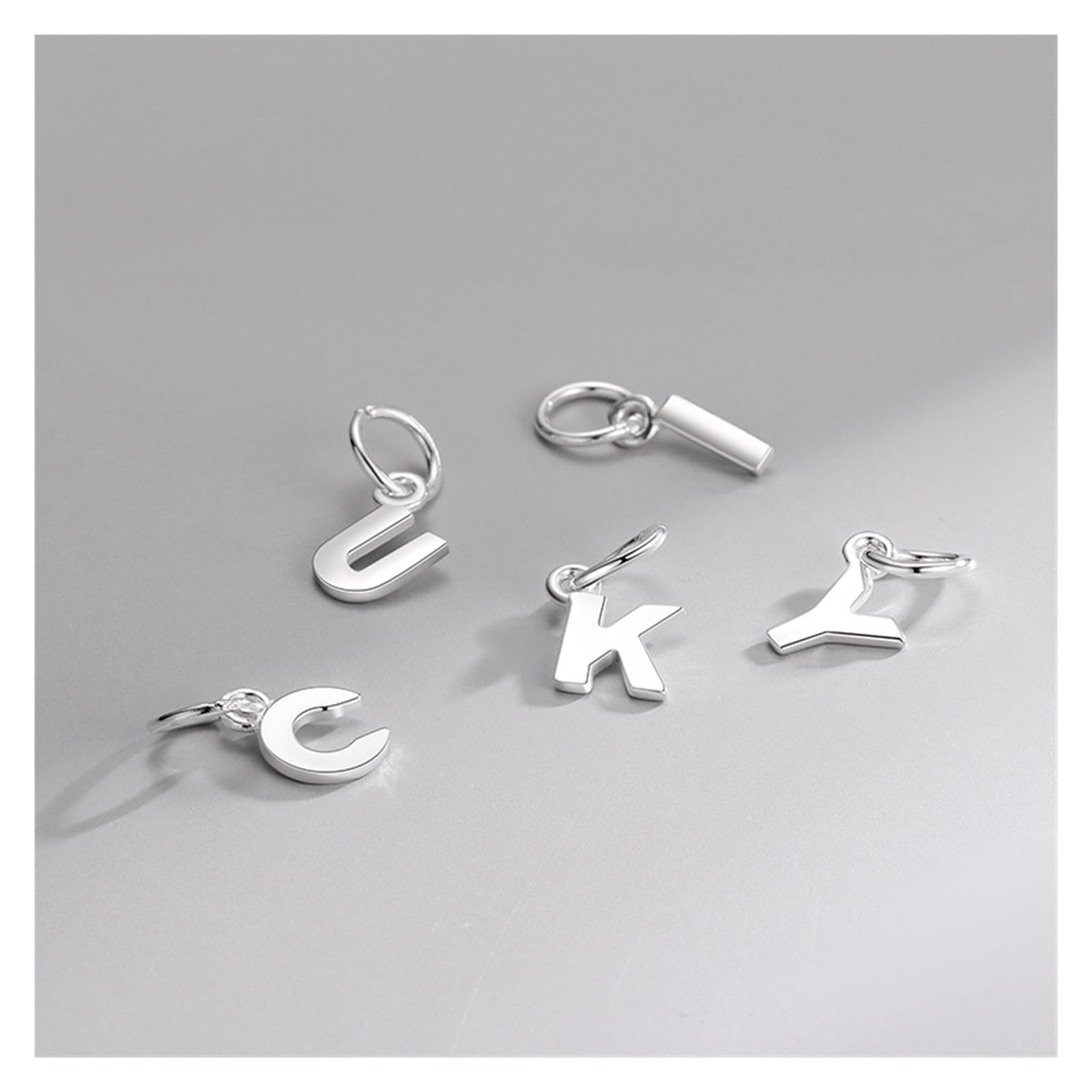 Amazon.co.jp: シルバー925 26文字チャームペンダント手作りDIY