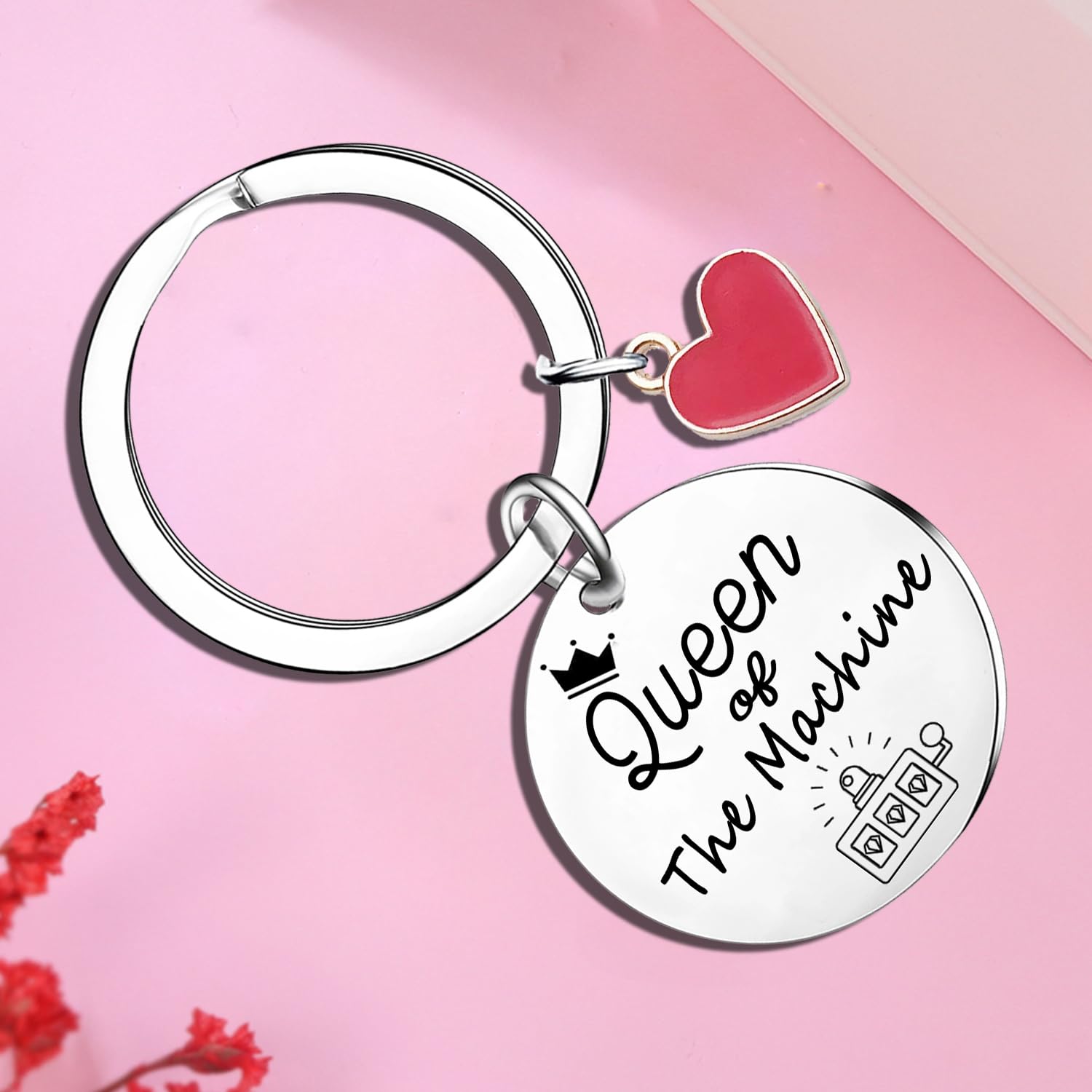 Casino Gifts For Women Gambling Lover Keychain Gambling Lady Keychain Lady Luck Gift Gambling Gifts Slot Machine Keyring Gambler Gift For Women