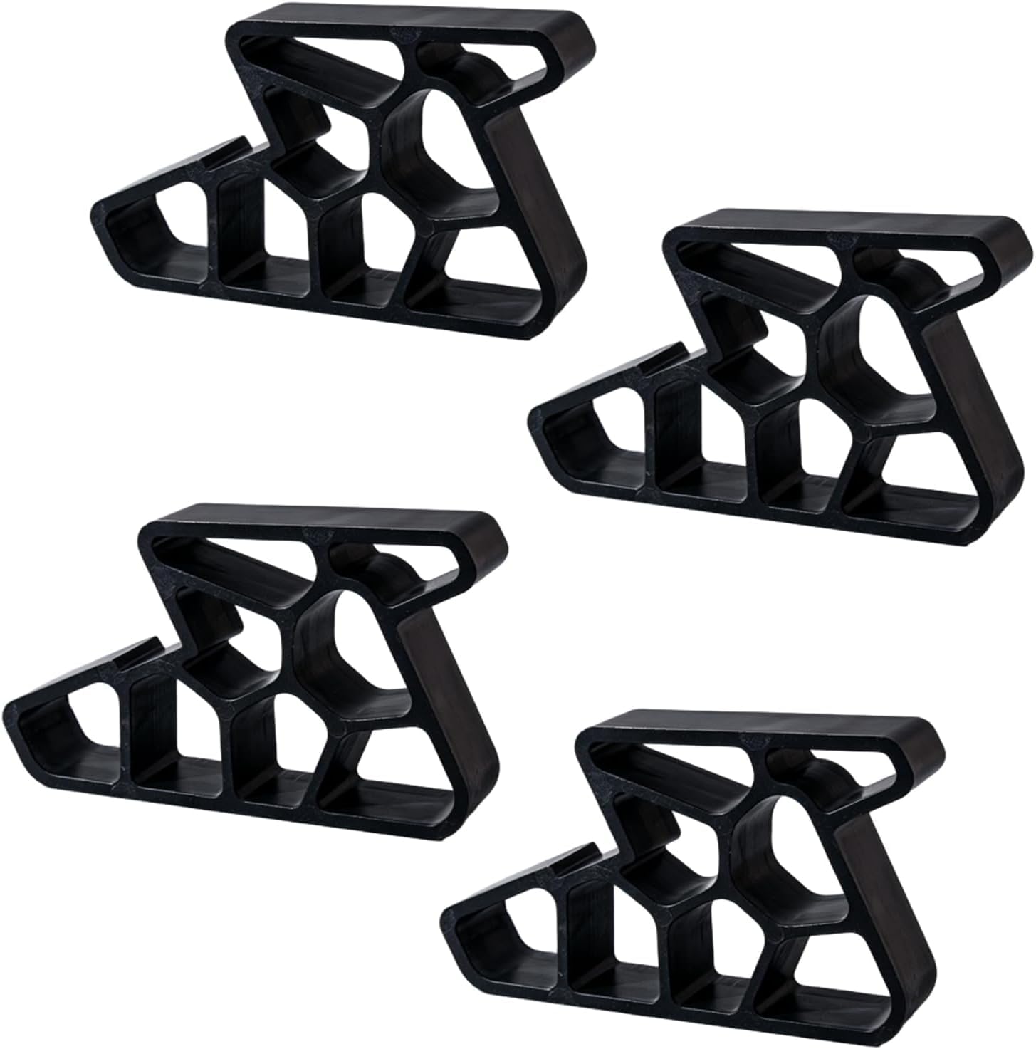 Secure Track Door Stop, Patio Door Stop, Track Door Stop，4PC:Black