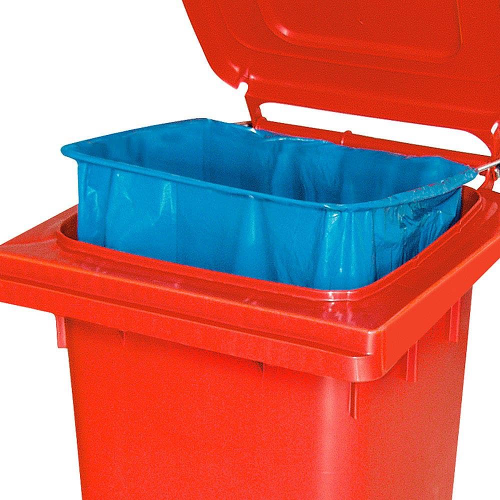 BRB Mülltonne MGB 120 Liter, mit Klemmring für Müllsäcke (blau)