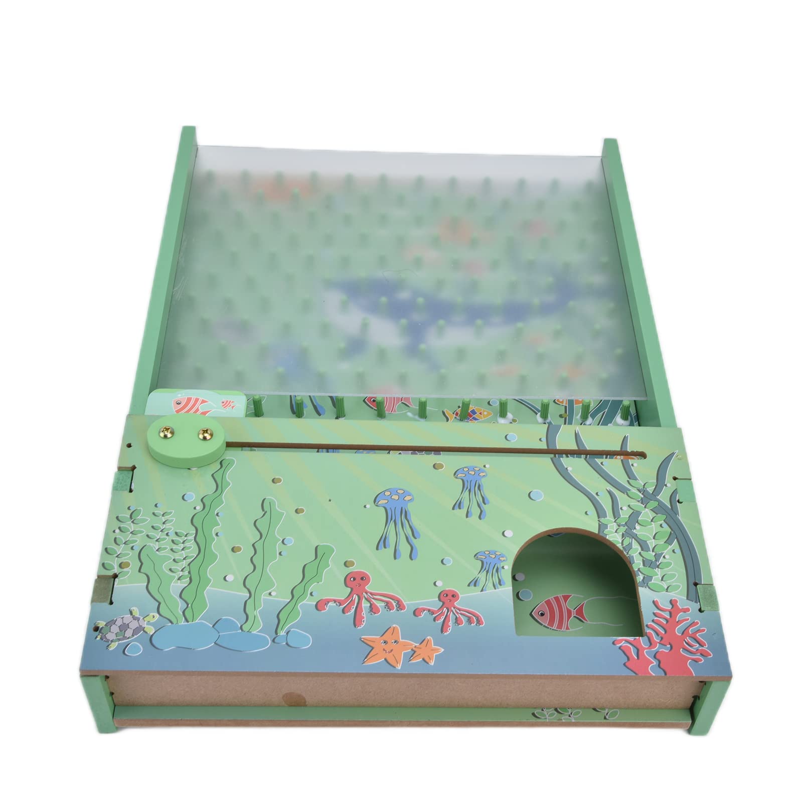 Jeu de Flipper de Table, Jouet éducatif interactif Parent-Enfant pour Salle de Jeux et Maison pour Tout-Petits, matériau en Bois de Haute qualité, Ensemble de Boules en Bois de 25