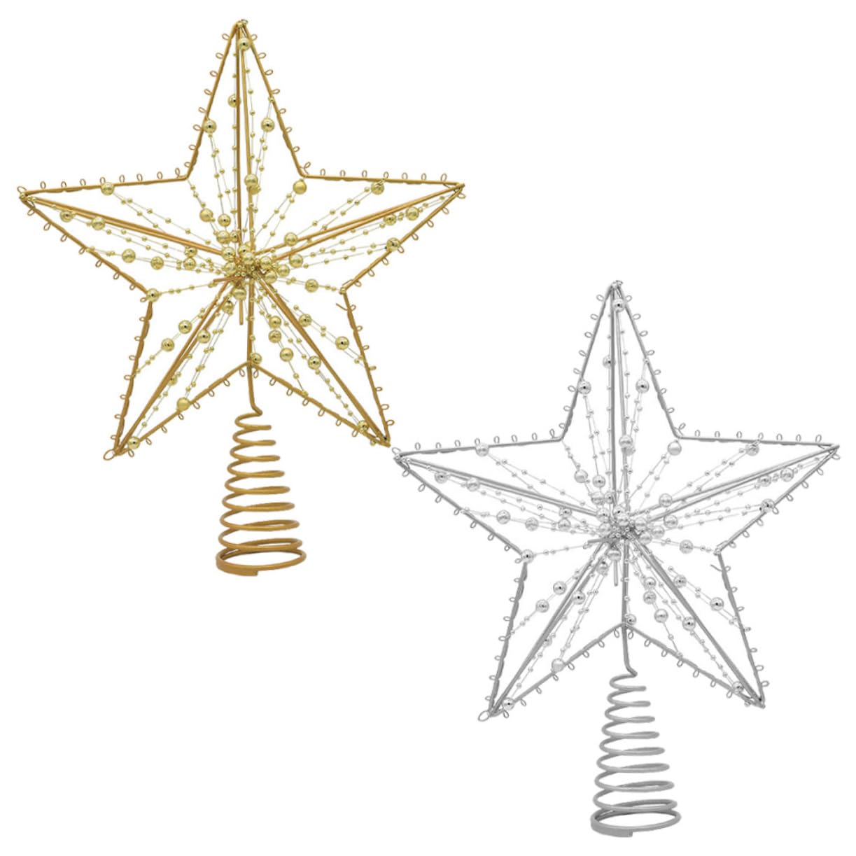PRETYZOOM 6 Stück Baumspitze Stern Weihnachten Baumspitze Stern Weihnachtsbaum Sternspitze Sterndekoration Sternförmige Baumspitze Weihnachtsbaumspitze Feiertagsbaum Weihnachtsdekorationen