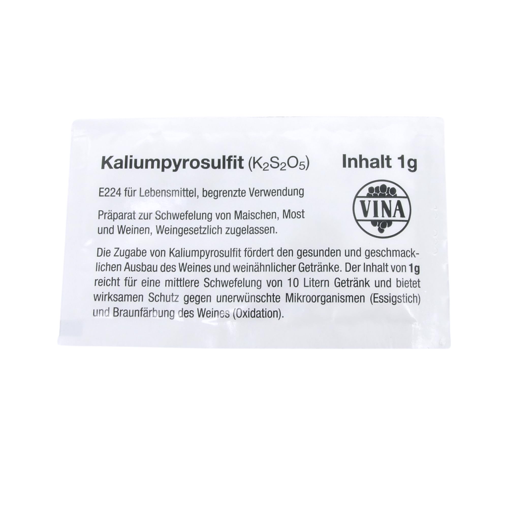 1 Kg - Metabisolfito Di Potassio Inibente Selettivo Vino Enologia