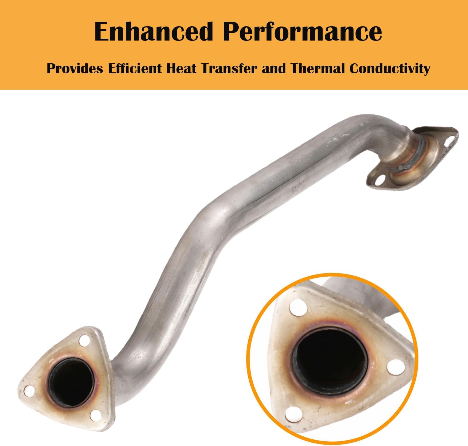 Razstdala HC02(53697) Exhaust Muffler Flex Pipe Stainless Steel compatible with 2006-2011 Honda Civic 1.8L