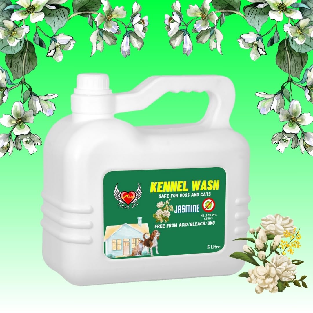 Kennel wash | tickzoff | to Disinfect House | to removes Bad Odor in House Caused by Pets (Jasmine, 5000ml) (B0CFT2JMHL) Amazon Price History, Amazon Price Tracker