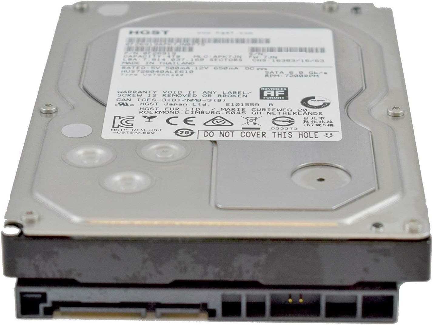 Amazon.com: HGST Ultrastar 7K6000 4TB 7200 RPM SATA 128MB Cache